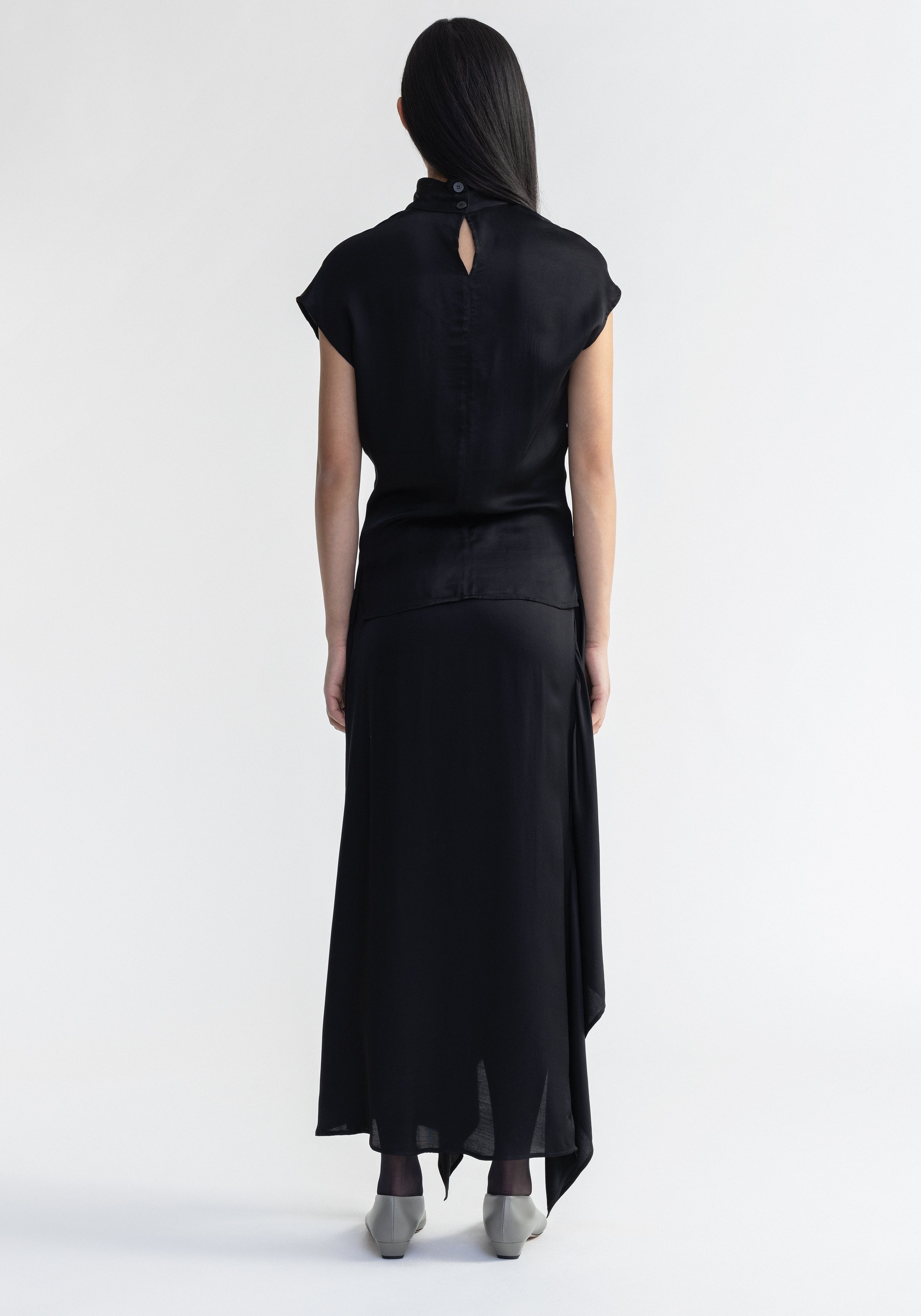 FLORA
Satin sleeveless turtleneck - 3