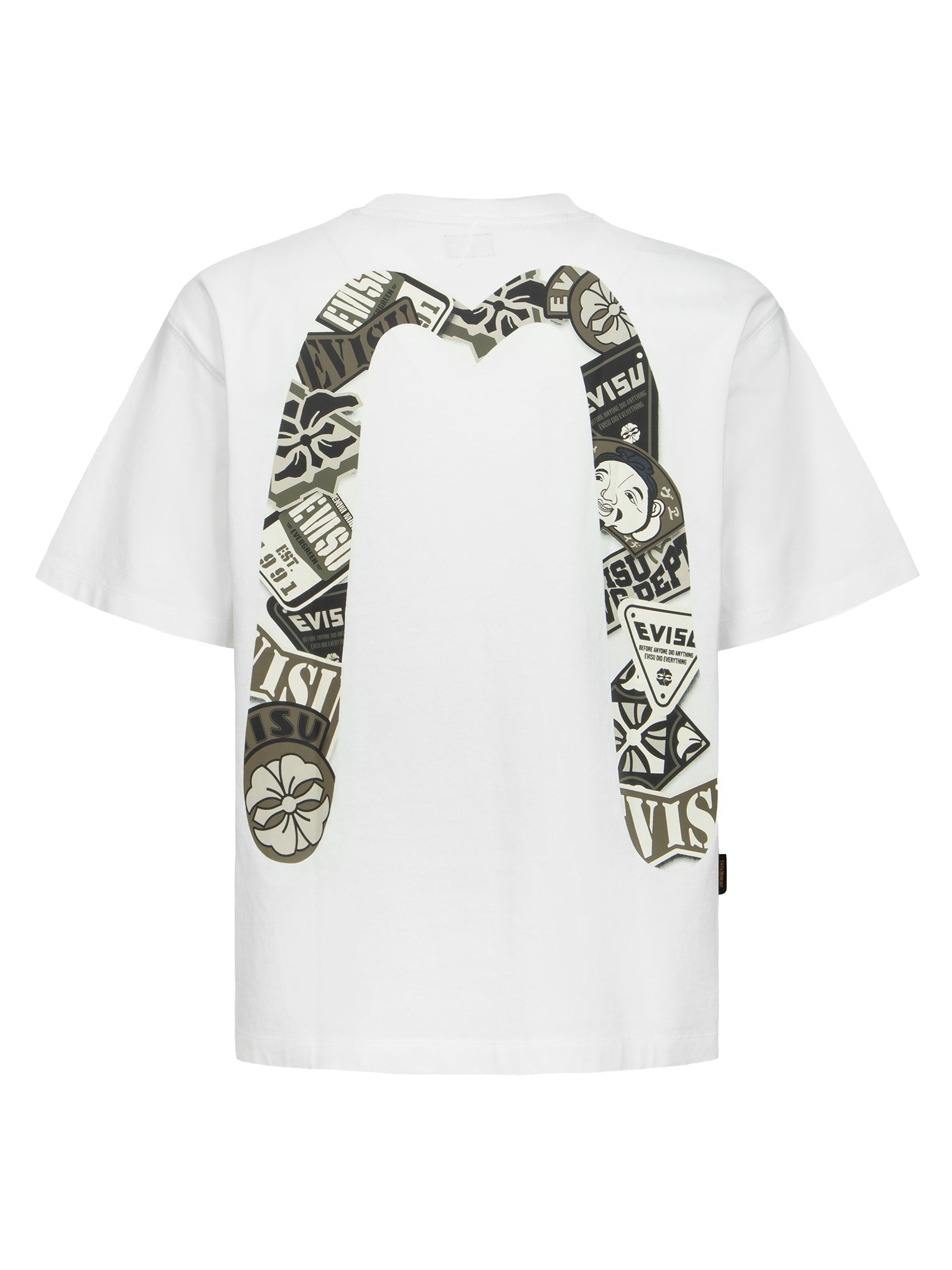 SEAGULL AND STACKED BADGE PRINT DAICOCK RELAX FIT T-SHIRT - 12