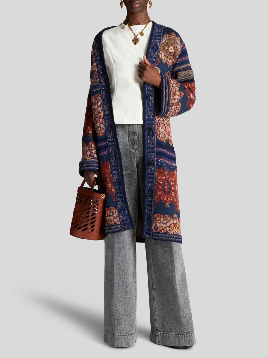 JERSEY JACQUARD COAT - 3