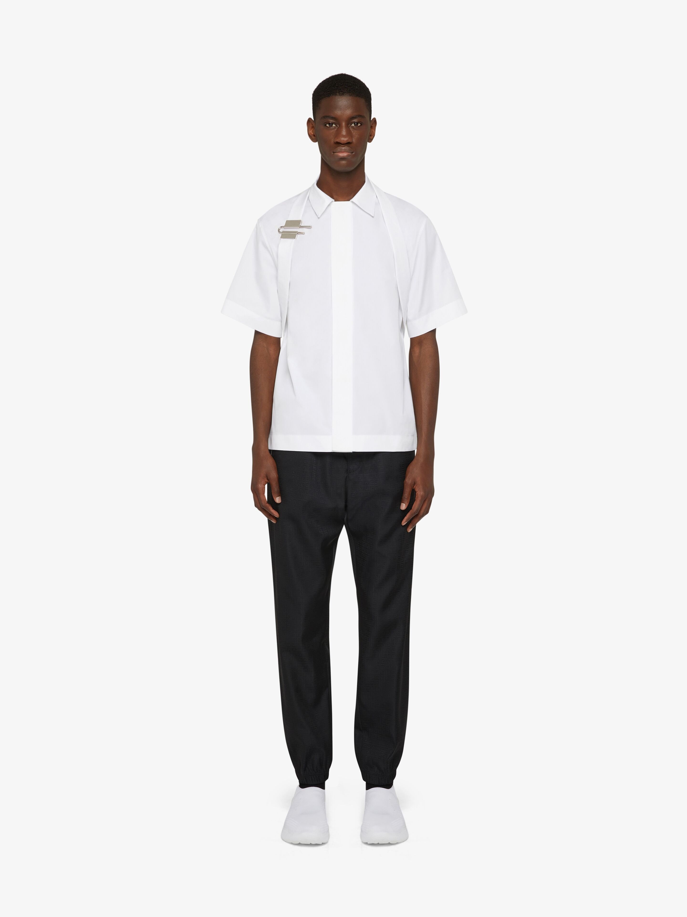 SHIRT IN POPLIN WITH U-LOCK HARNESS - 2