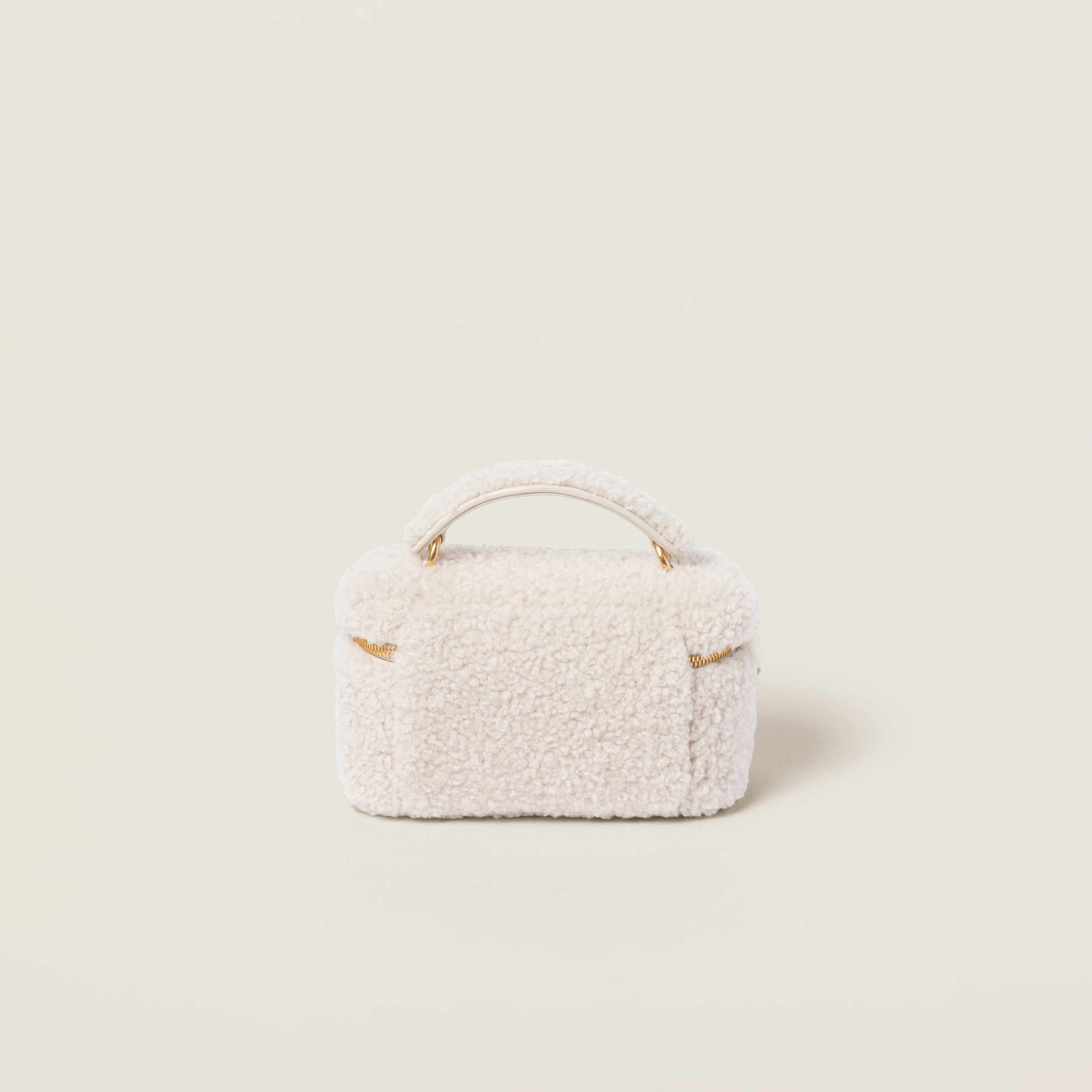 【EMIS】SHEARLING SHOULDER BAG-IVORY R4875 SHEARLING SHOULDER BAG-IVORY - EMIS