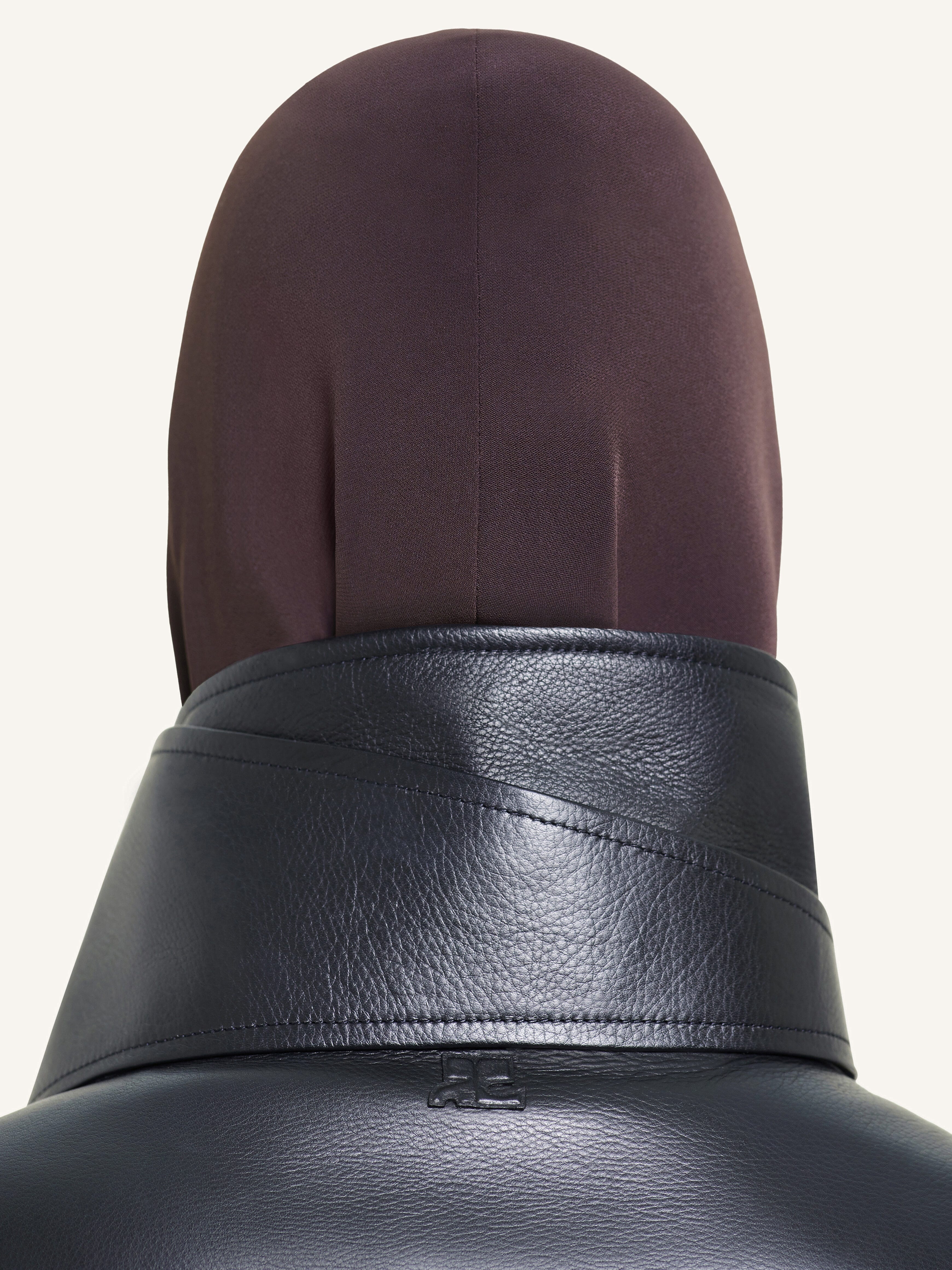 OVERSIZED LEATHER COAT - 4
