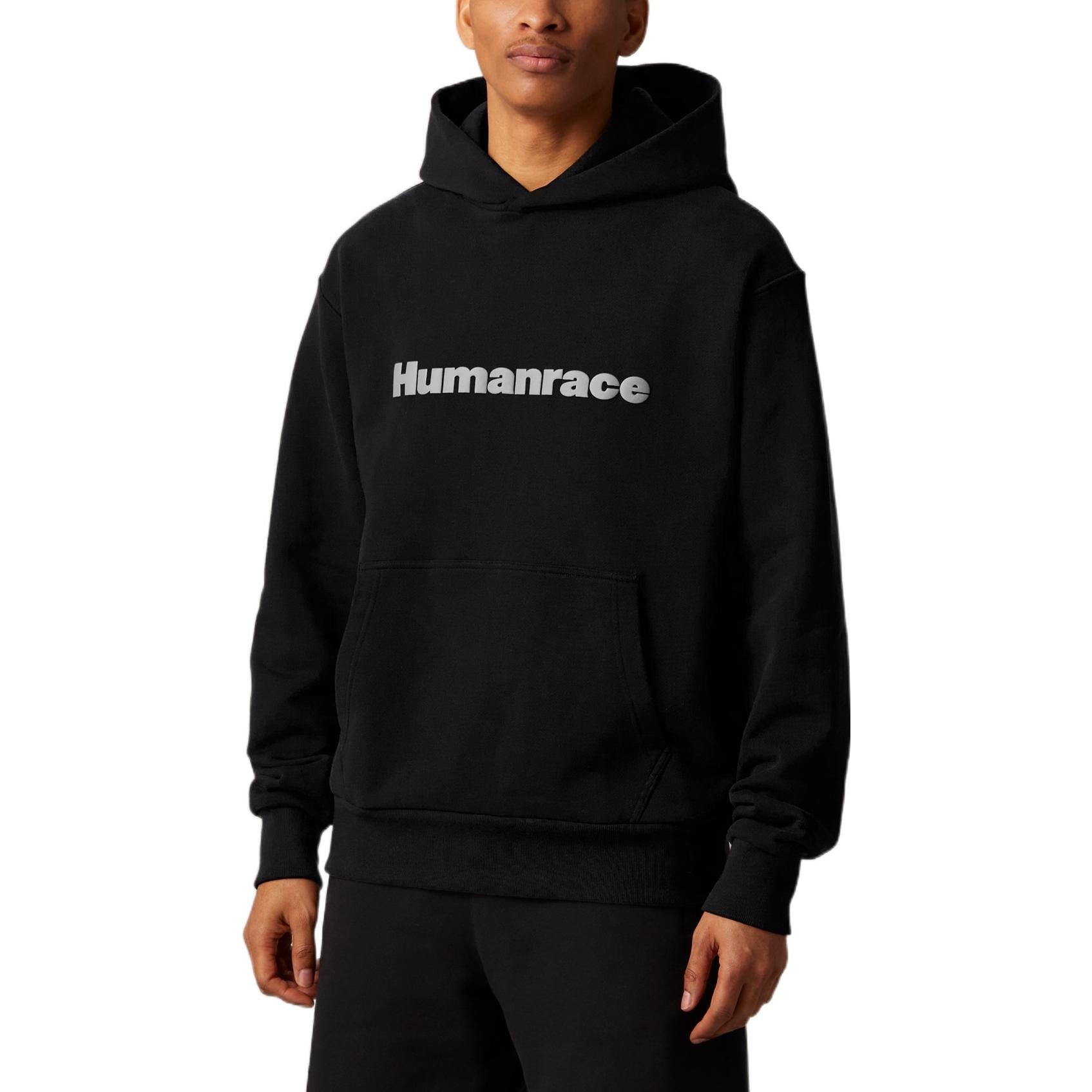 adidas x Pharrell Humanrace Logo Hoodie 'Black' HG1812 - 4