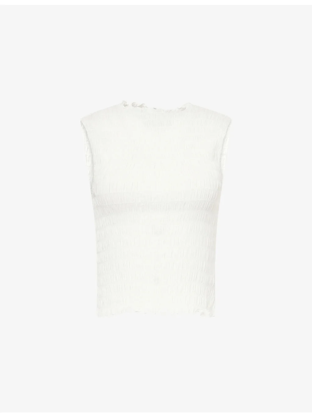 Adri Shirred Stretch-Woven Top - 1