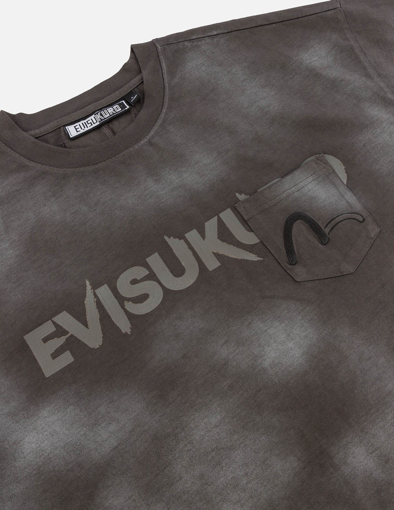 Garment Dyed Calligraphy Logo Print Oversized T-shirt 8