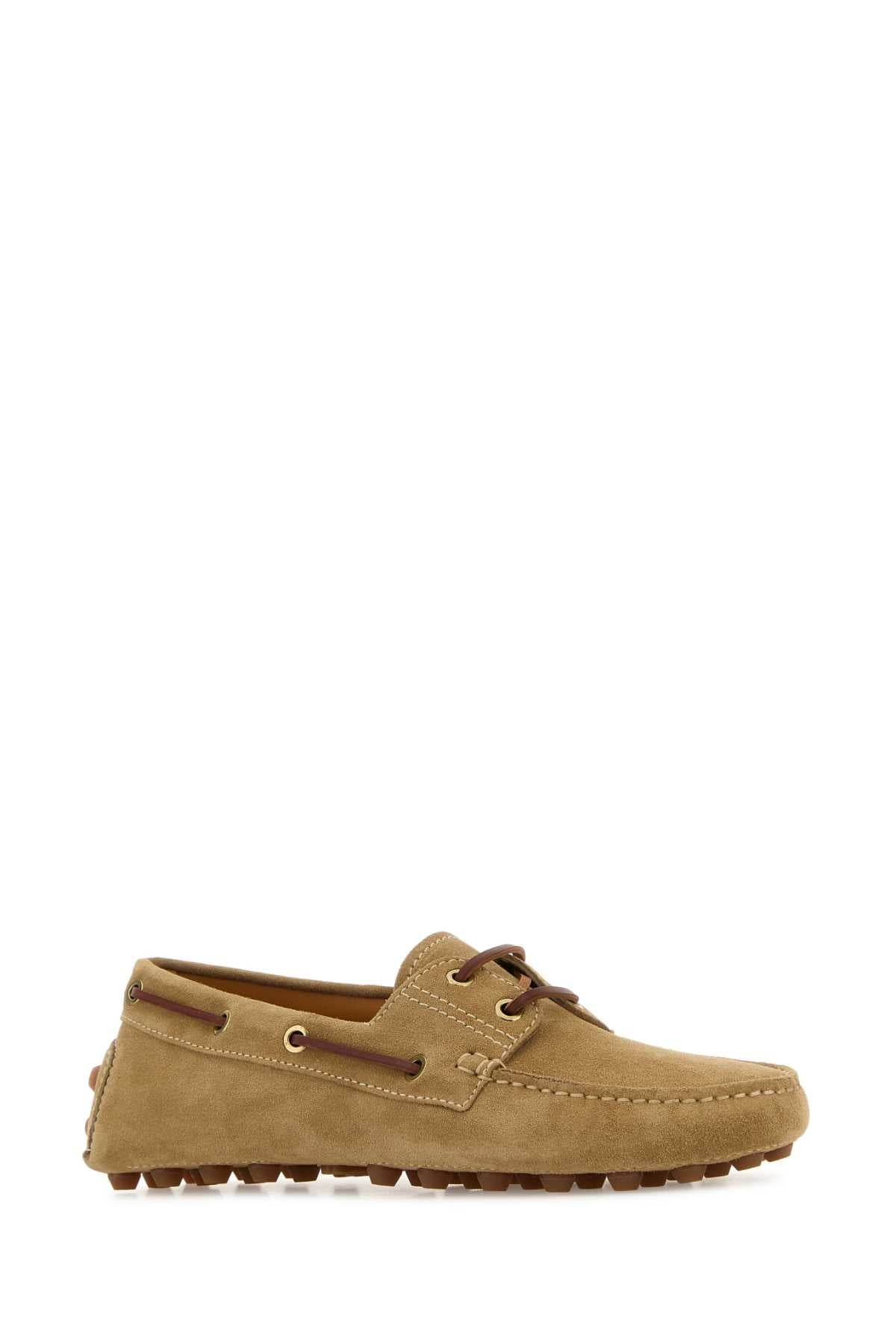 Tod's Women Beige Suede Bubble Loafers - 2