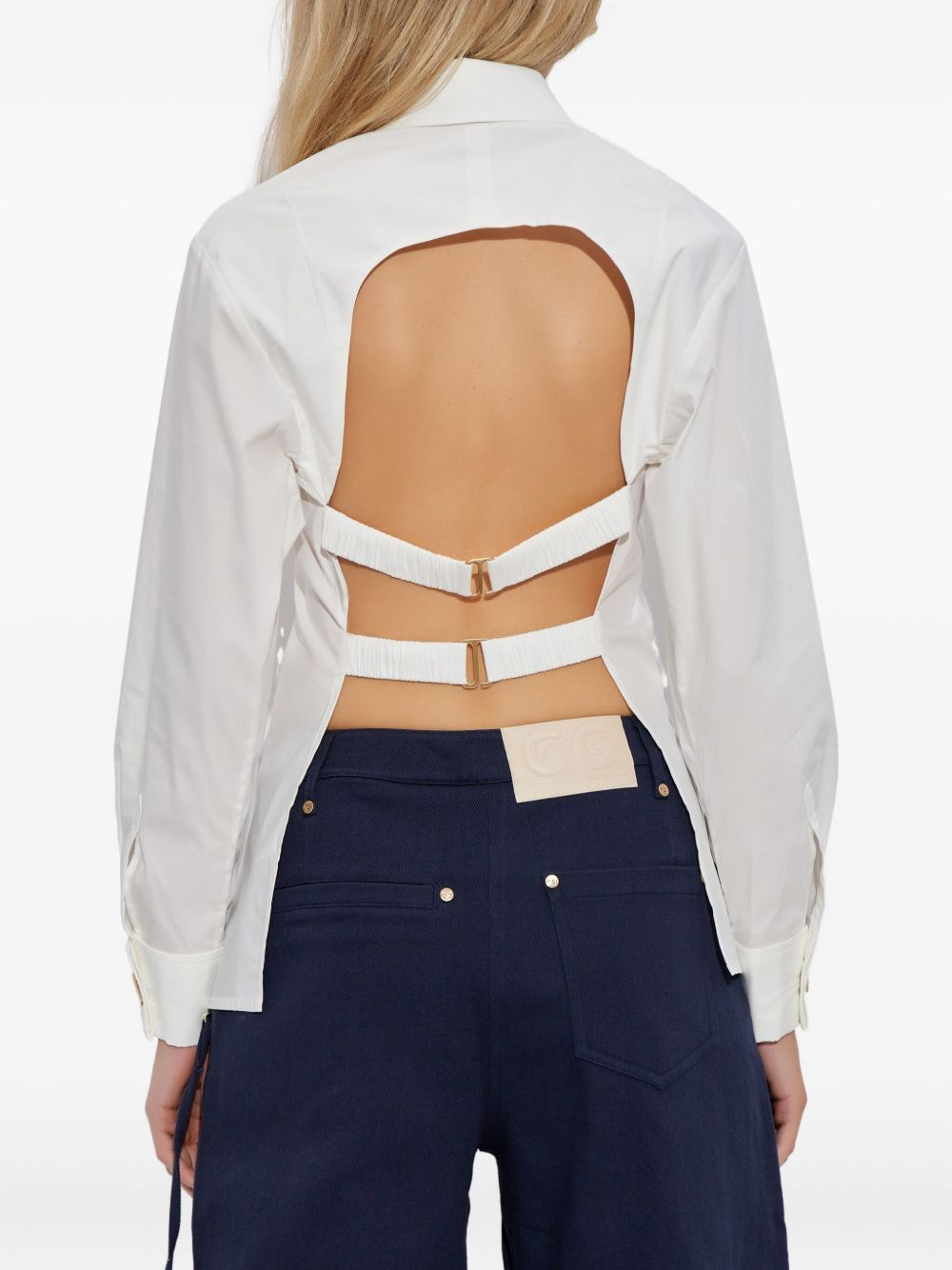 open-back shirt - 4