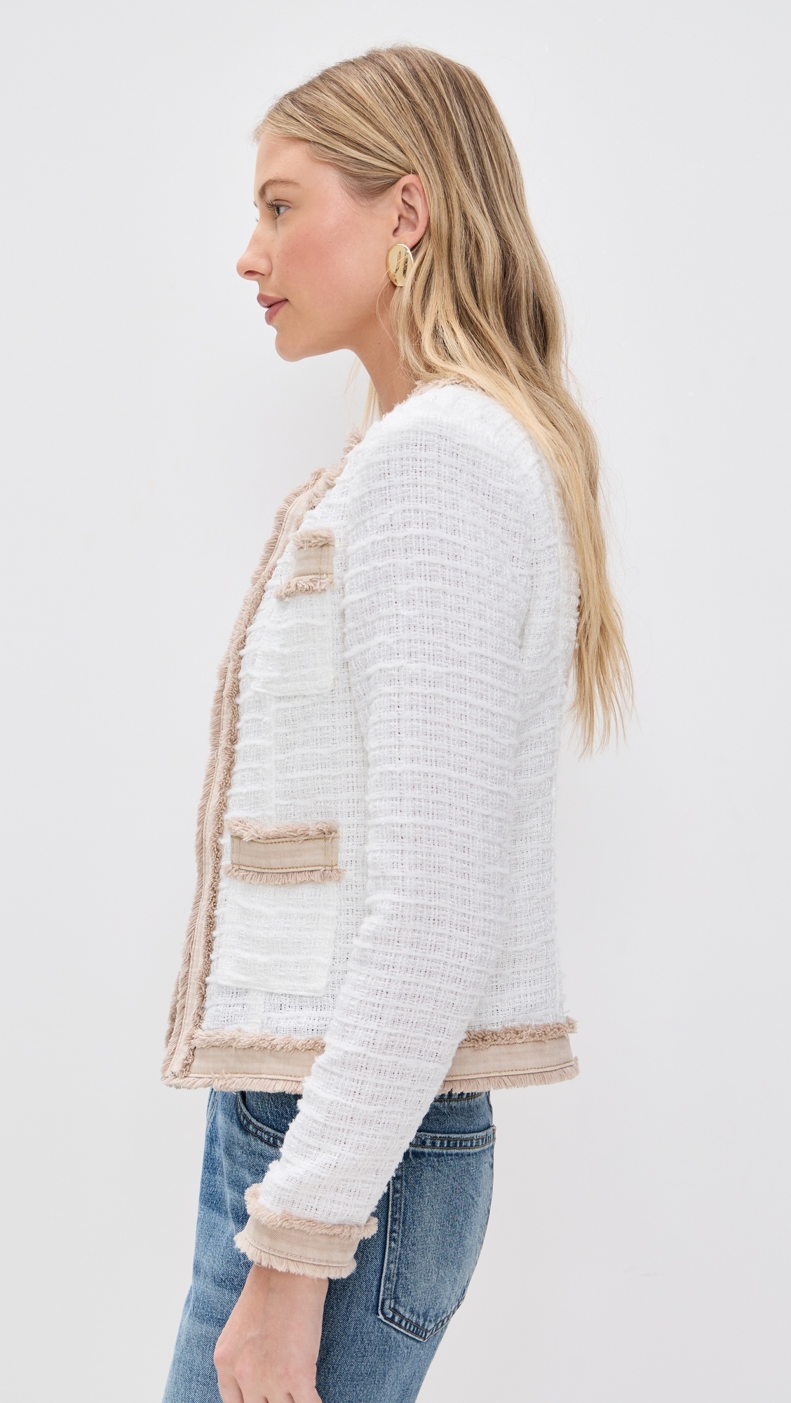 Agnes Tweed Denim Jacket - 3