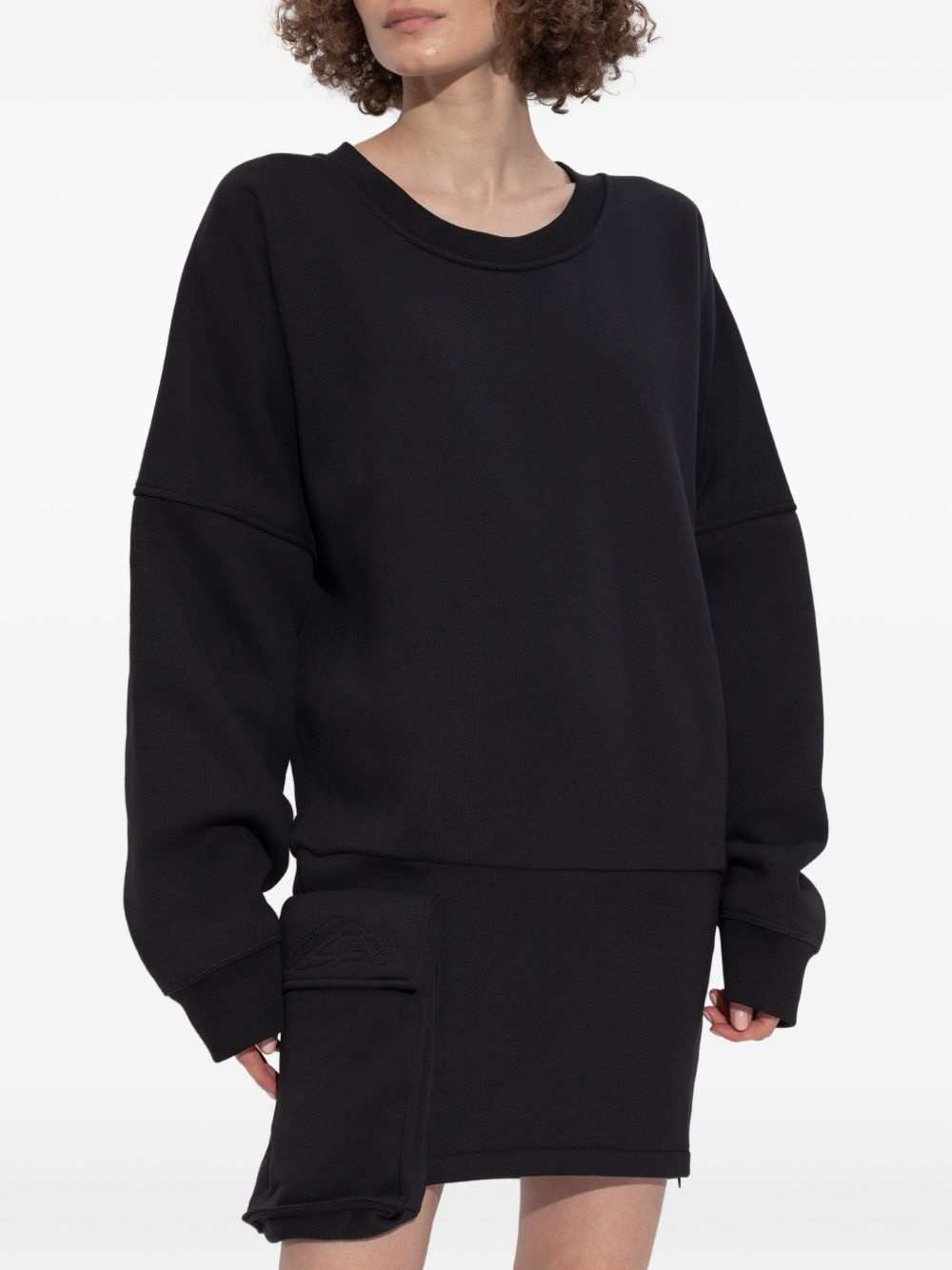 oversized sweatshirt dress - 3