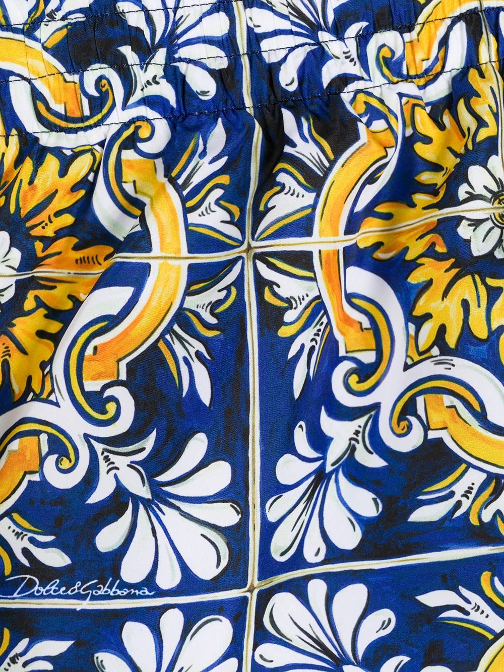 maiolica print swimming shorts - 3