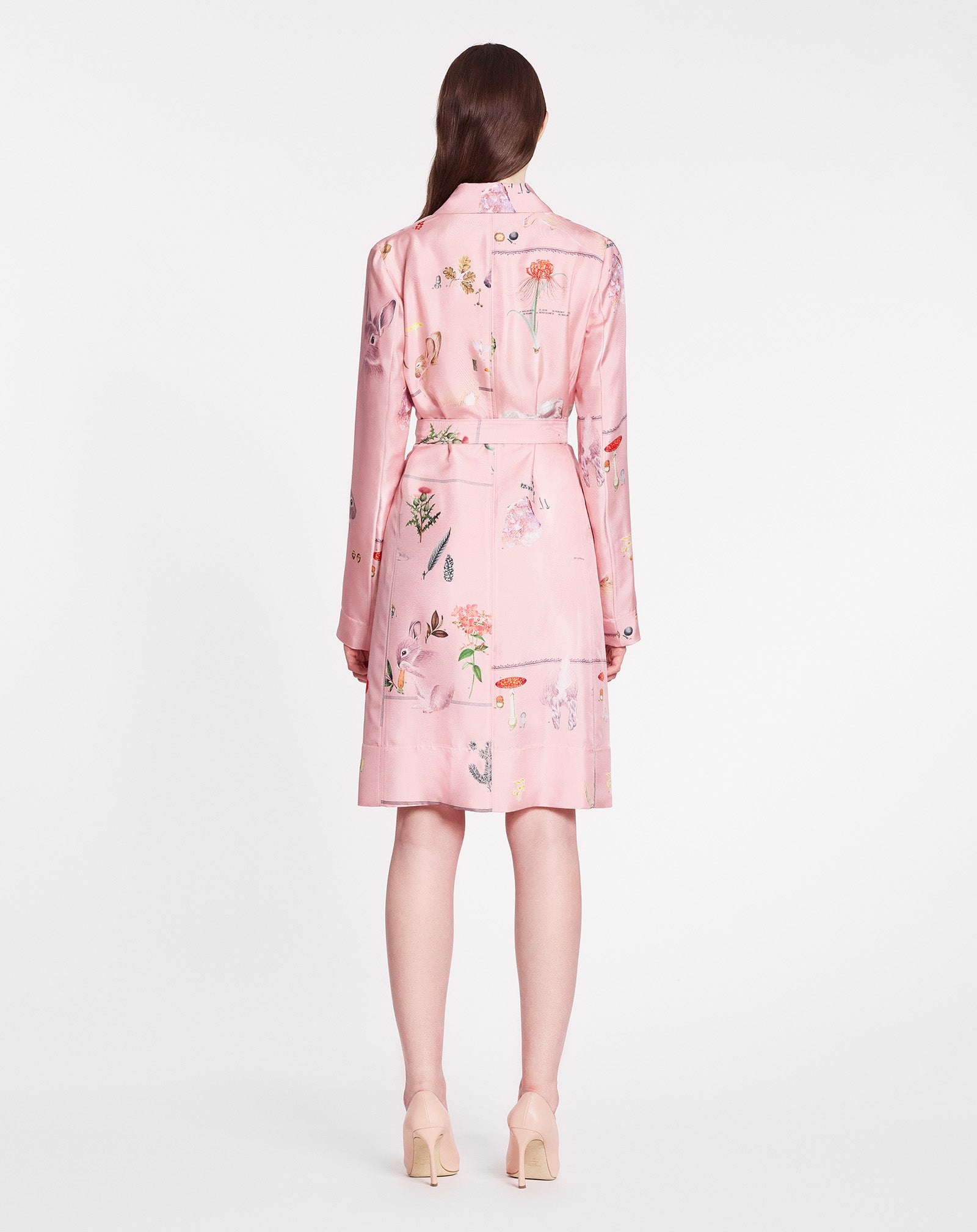 SHIRT DRESS IN PRINTED SILK - 4