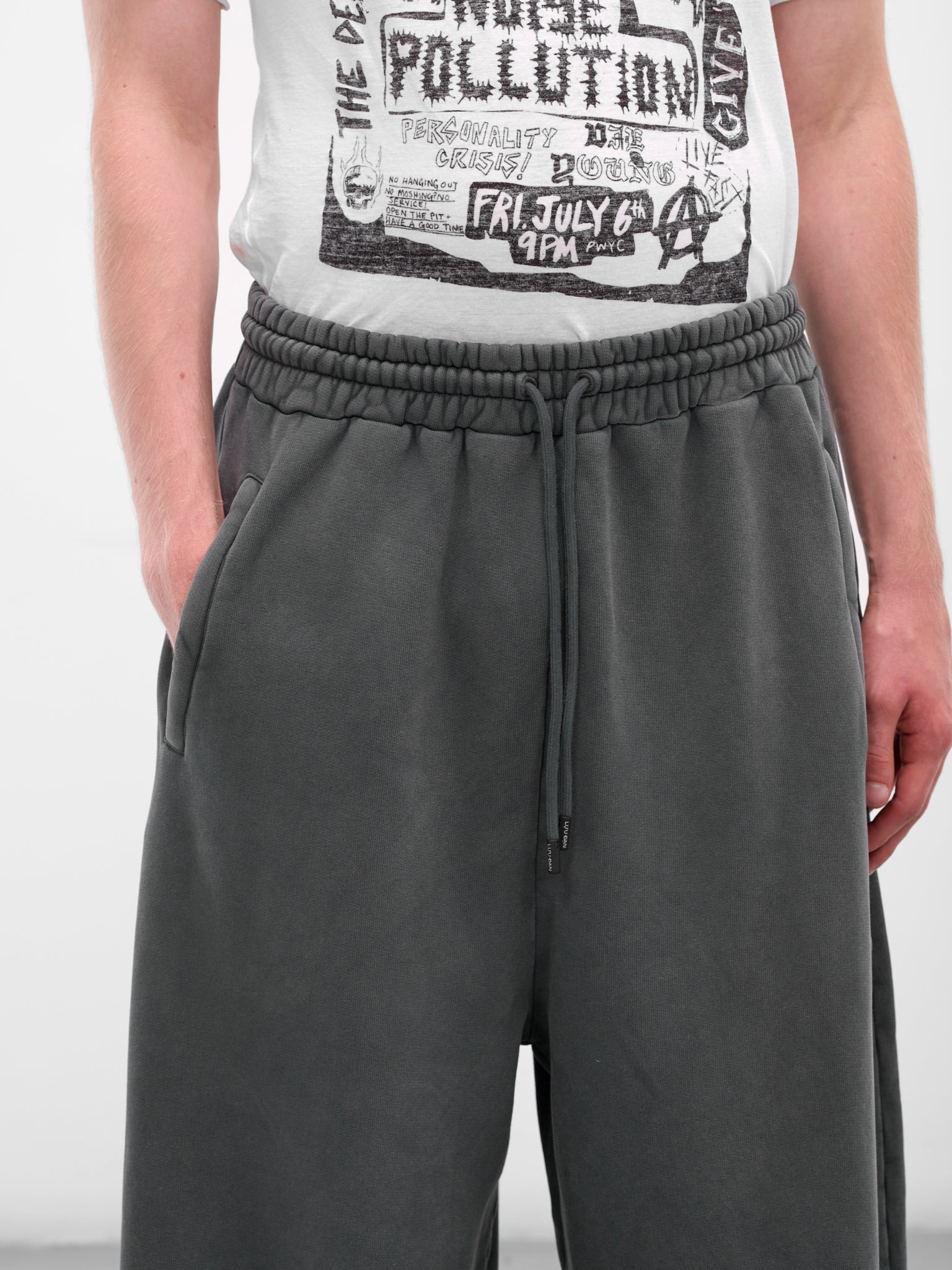 Gray Raw Cut Bontan Sweatpants - 4