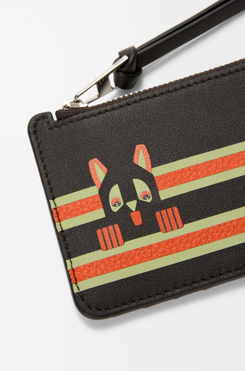 Futurist Cat coin cardholder in classic calfskin 4