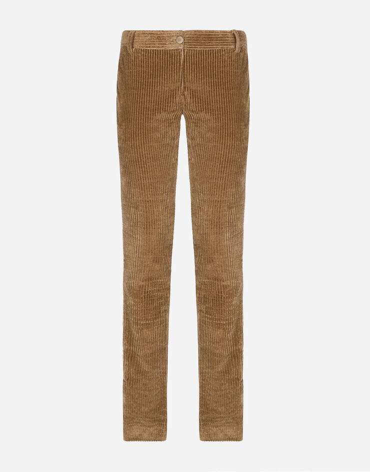 Corduroy bell-bottom pants - 1