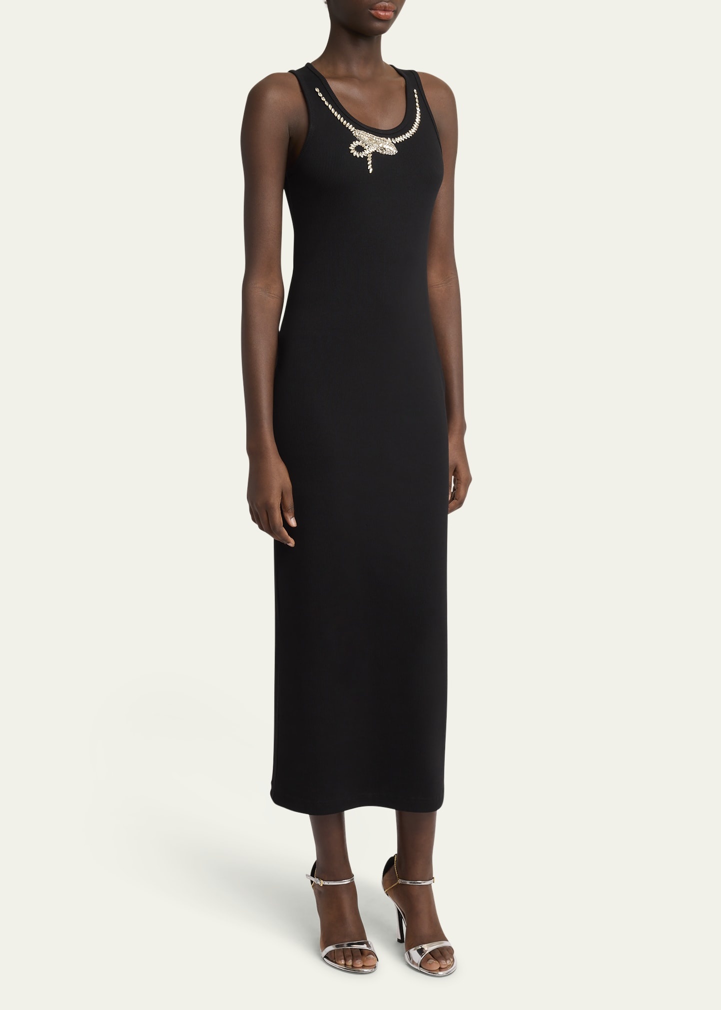 Snake Crystal Tank Dress - 4