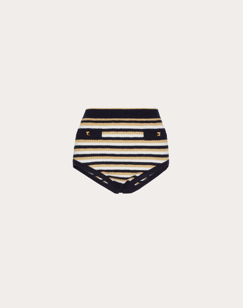 WOOL AND LUREX SHORTS 1