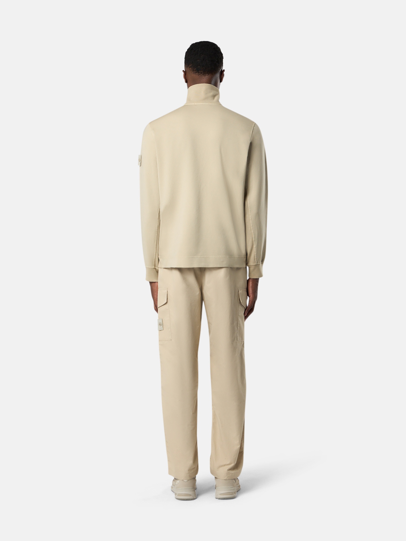6100013 COTTON STRETCH FLEECE_STONE ISLAND GHOST - 7
