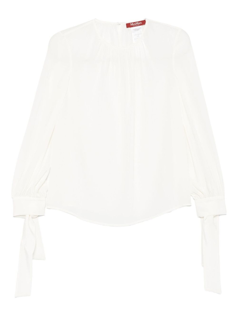 tied-cuff blouse 1