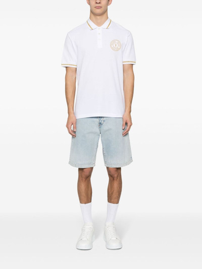 VERSACE JEANS COUTURE logo-embroidered polo shirt outlook