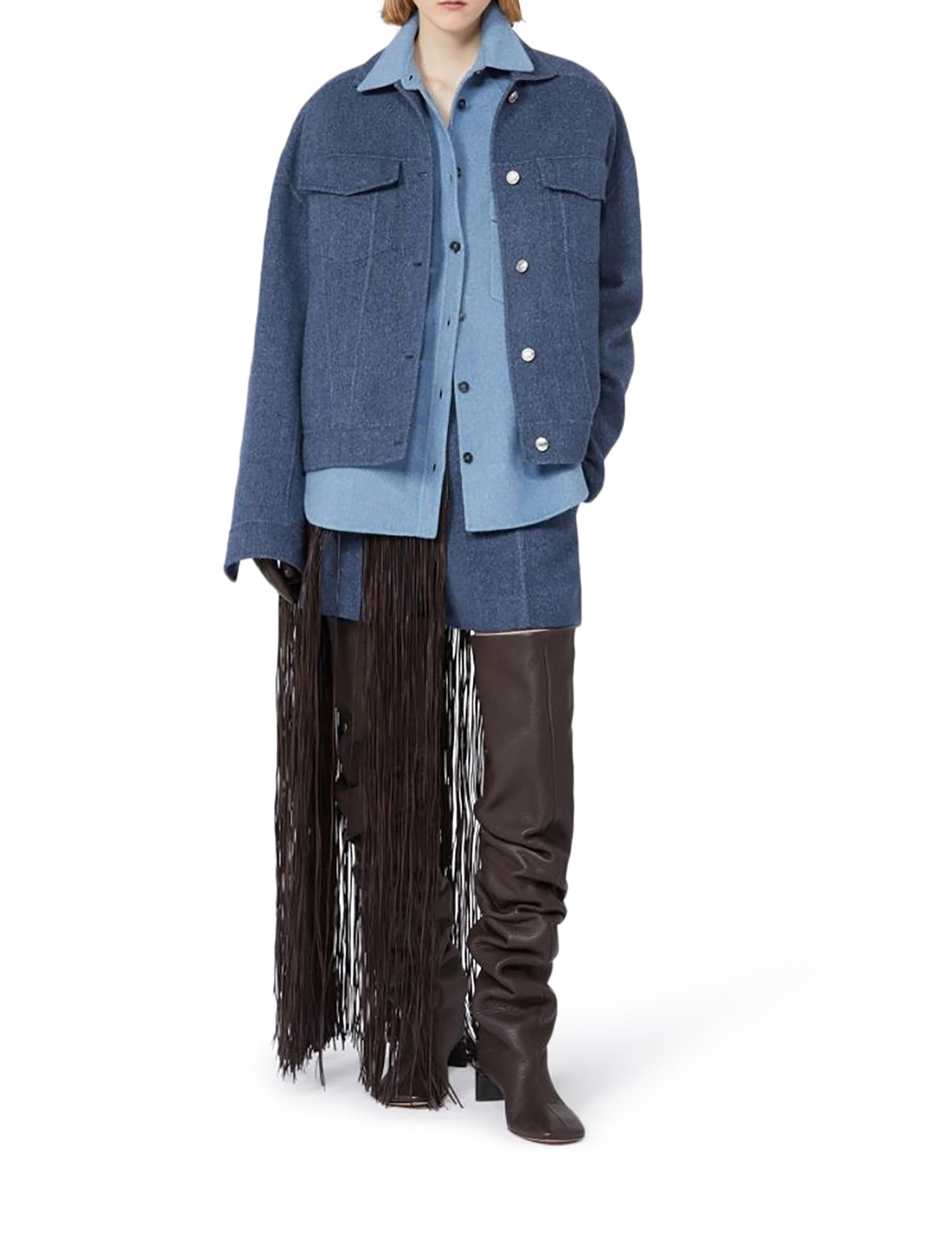 OVERSIZED PALPITI SHIRT IN PURE WOOL - 2