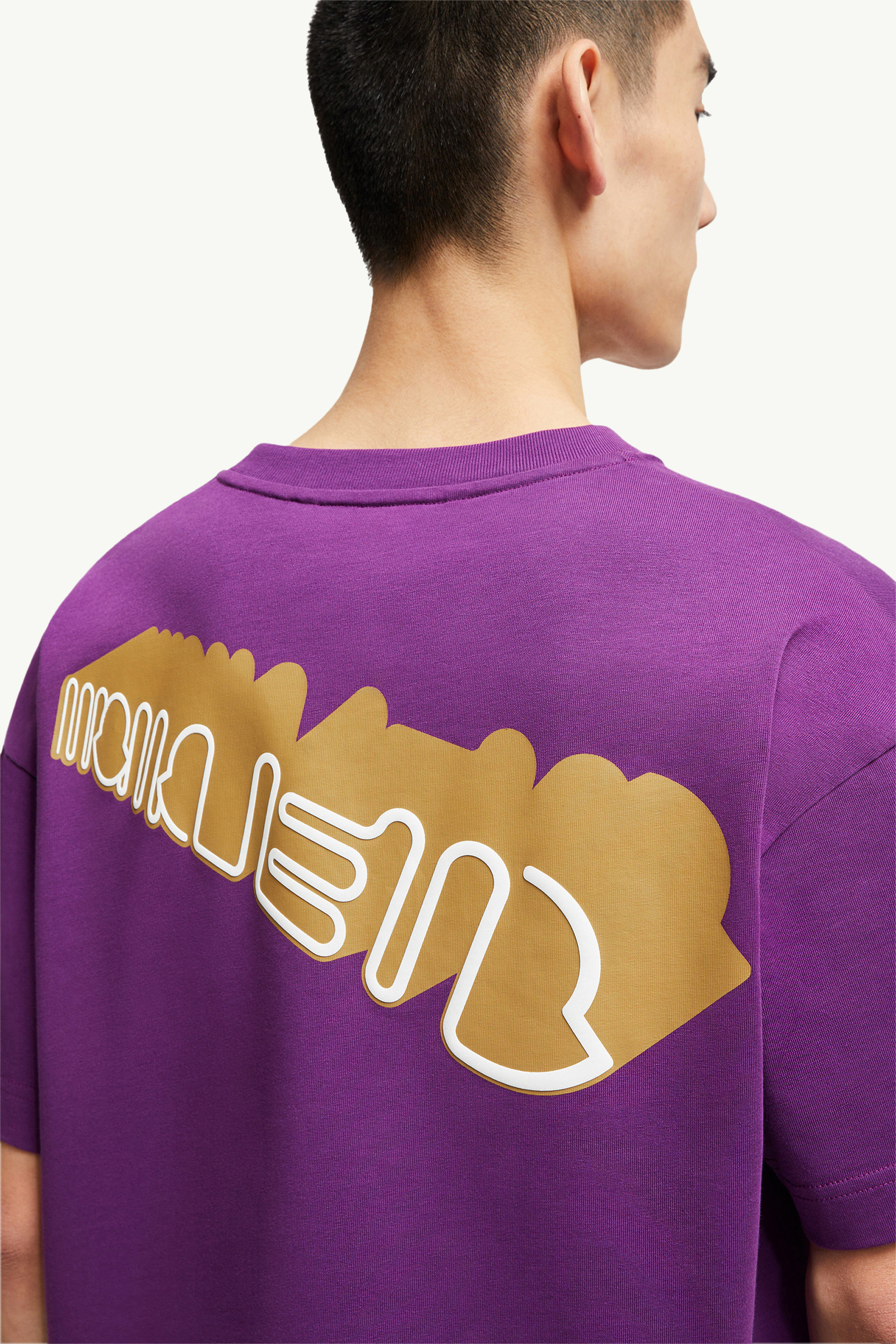 Curved Logo Cotton T-Shirt - 6