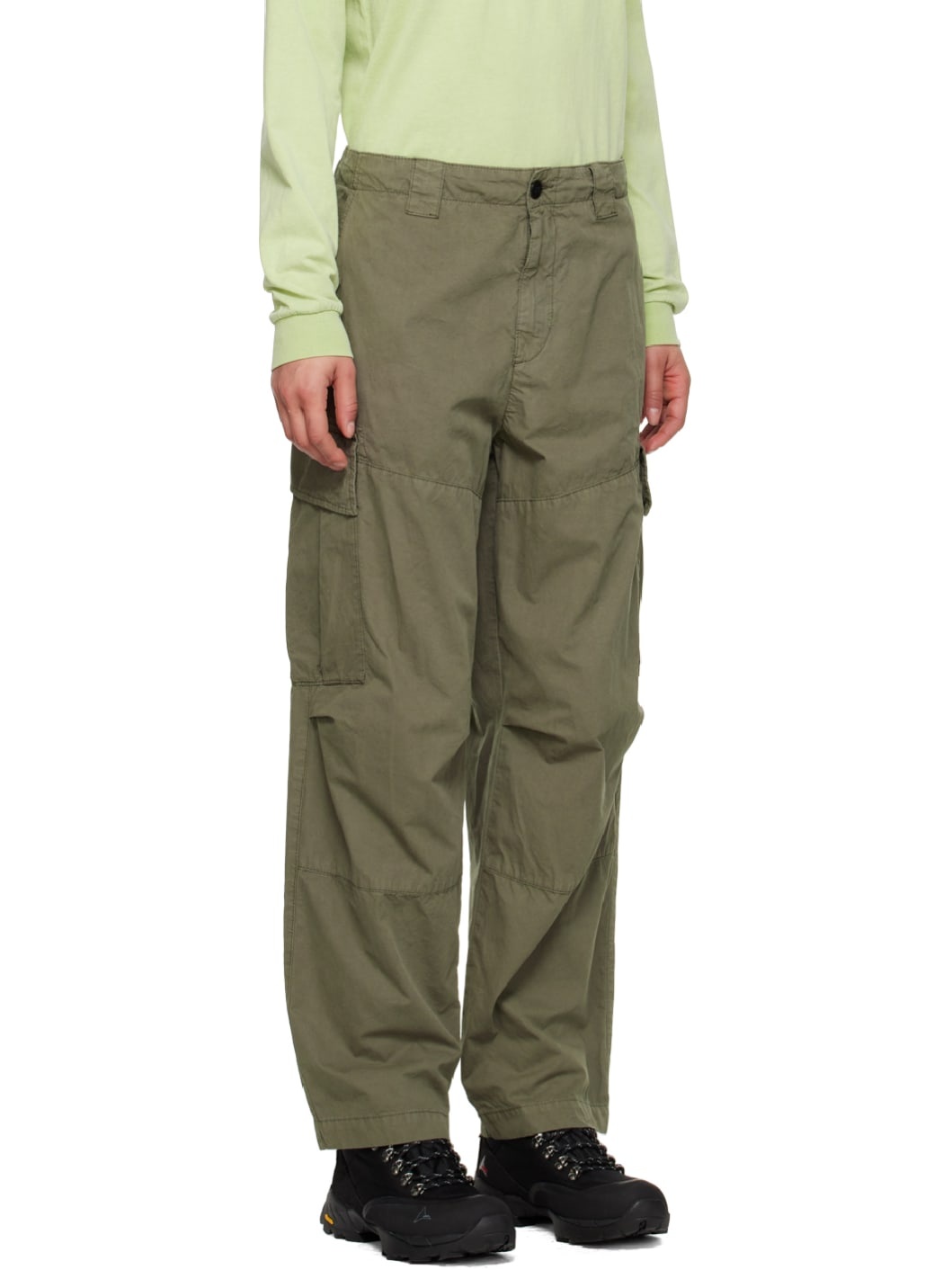 Gray Patch Pocket Trousers - 2