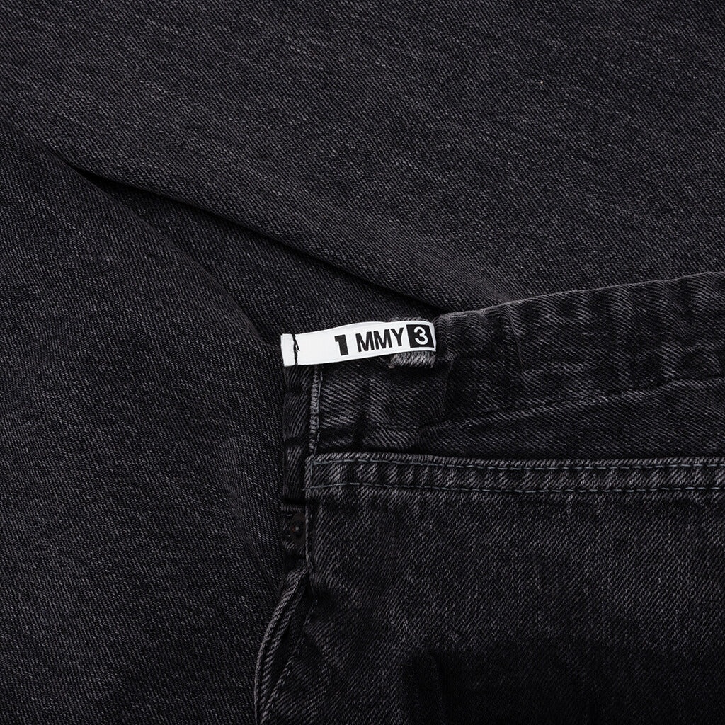 WAIST EASY JEANS - BLACK - 3