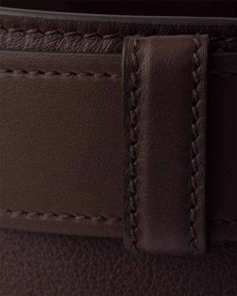 Prada Buckle leather bucket bag with belt 5