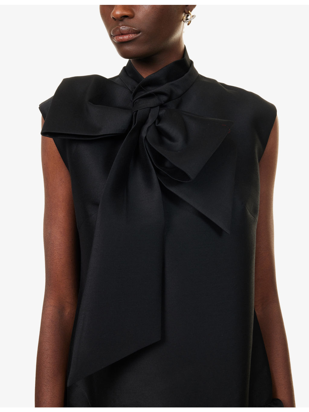 Hypnotic Bow Wool And Silk Mini Dress - 5