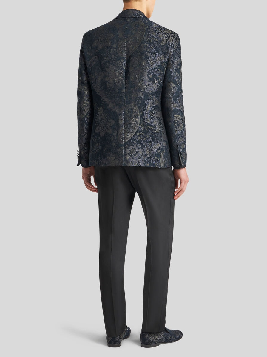 PAISLEY JACQUARD BLAZER - 4