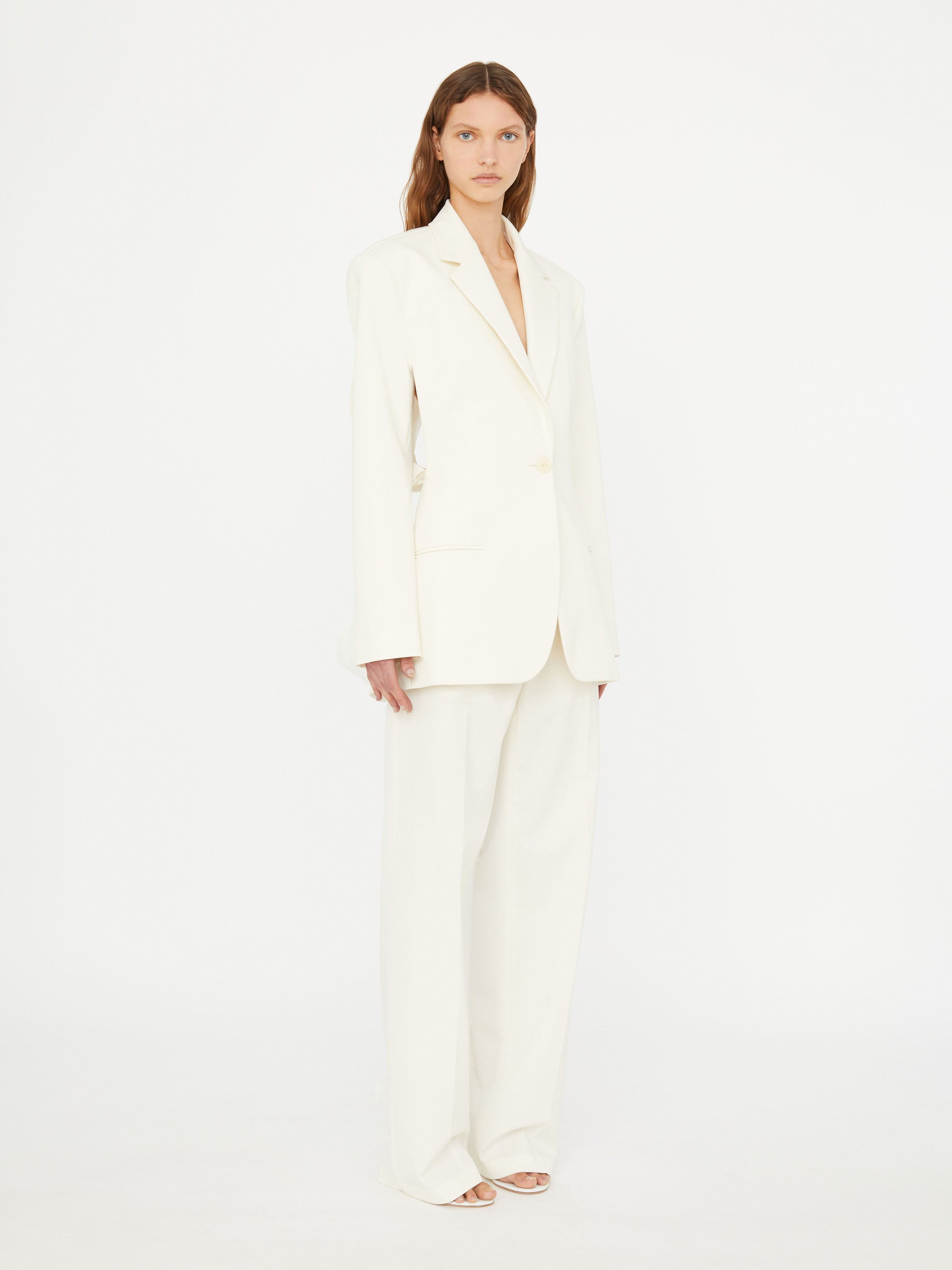 Intimate Bow Back Twill Blazer - 3