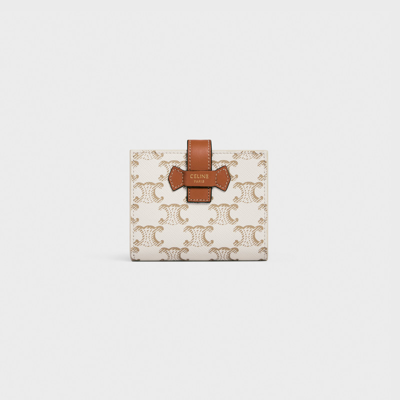 Small Strap Wallet Essentials in Triomphe Canvas and Lambskin 3