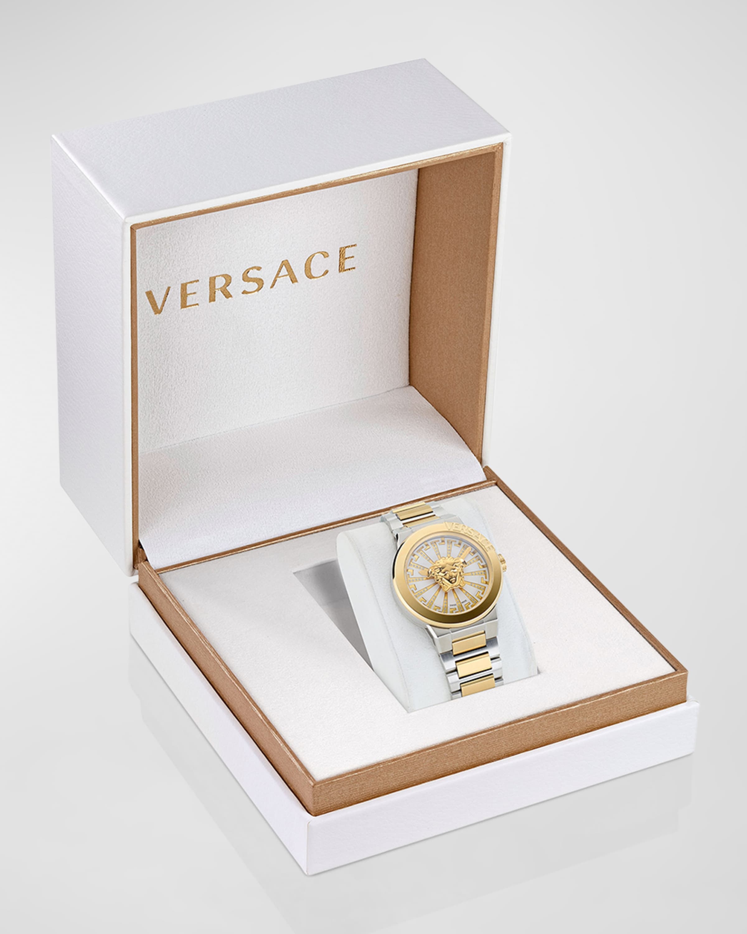 38mm Medusa Infinite Watch with Bracelet Strap, Two Tone - 5