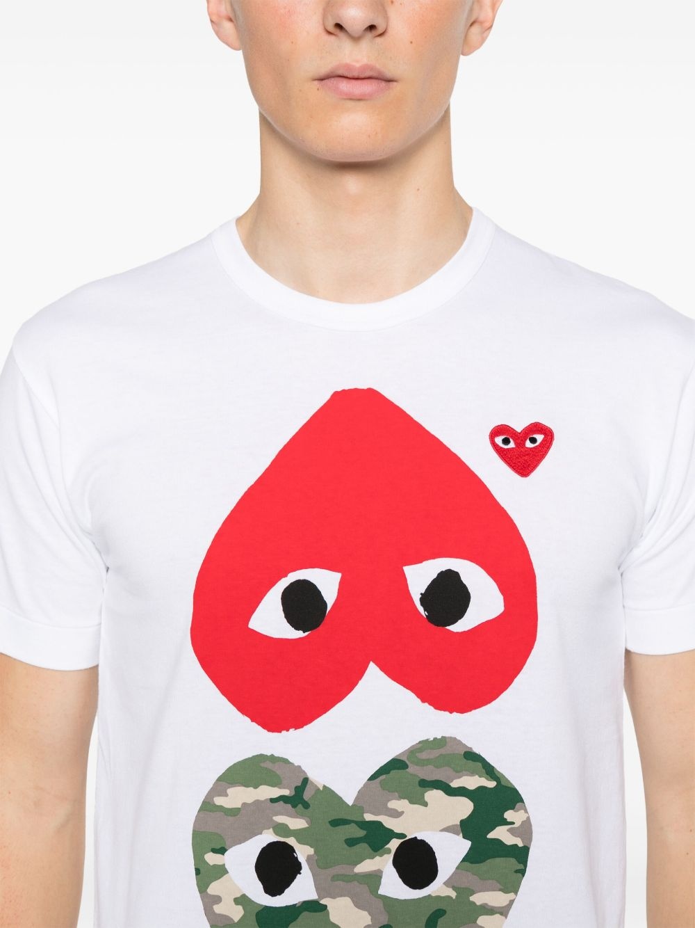 heart-patch T-shirt - 5