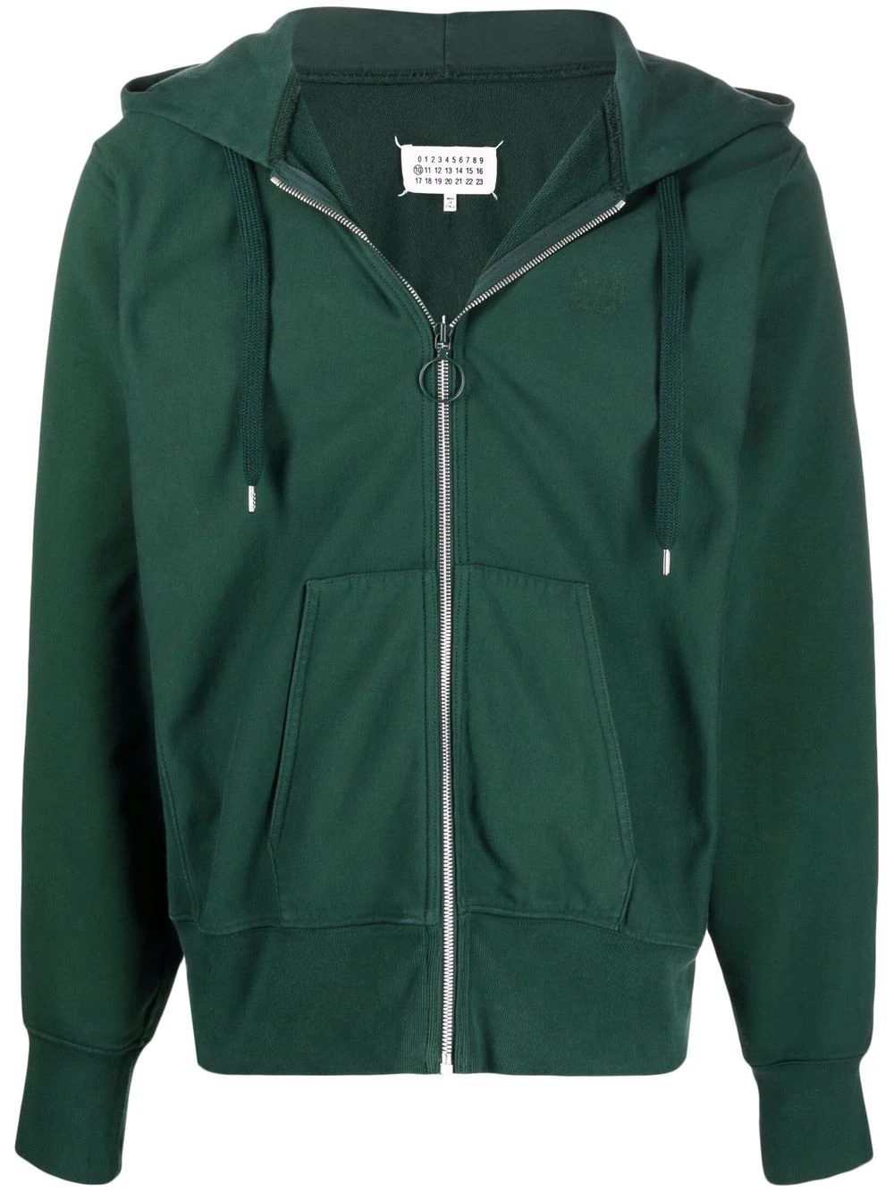 zip-up cotton hoodie - 1