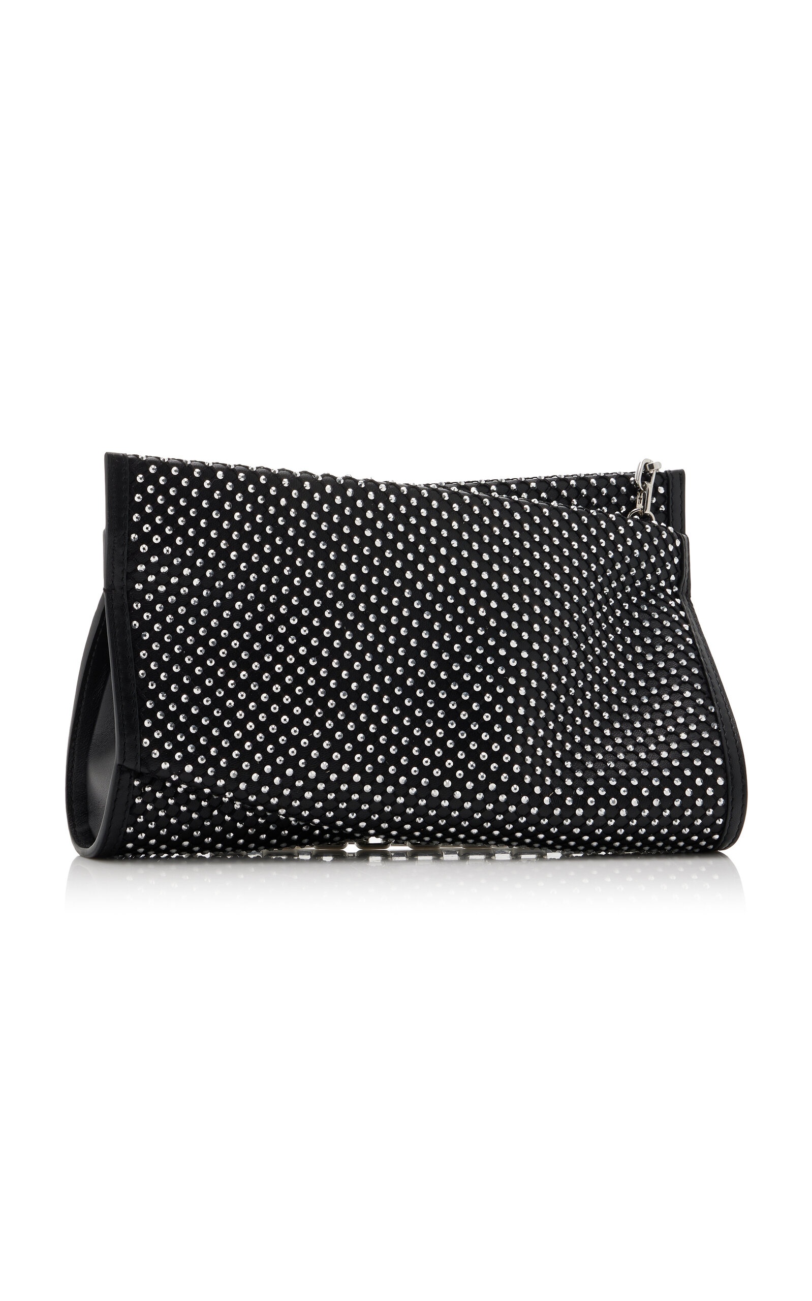 Loubitwist Small Studded Leather Clutch black - 5