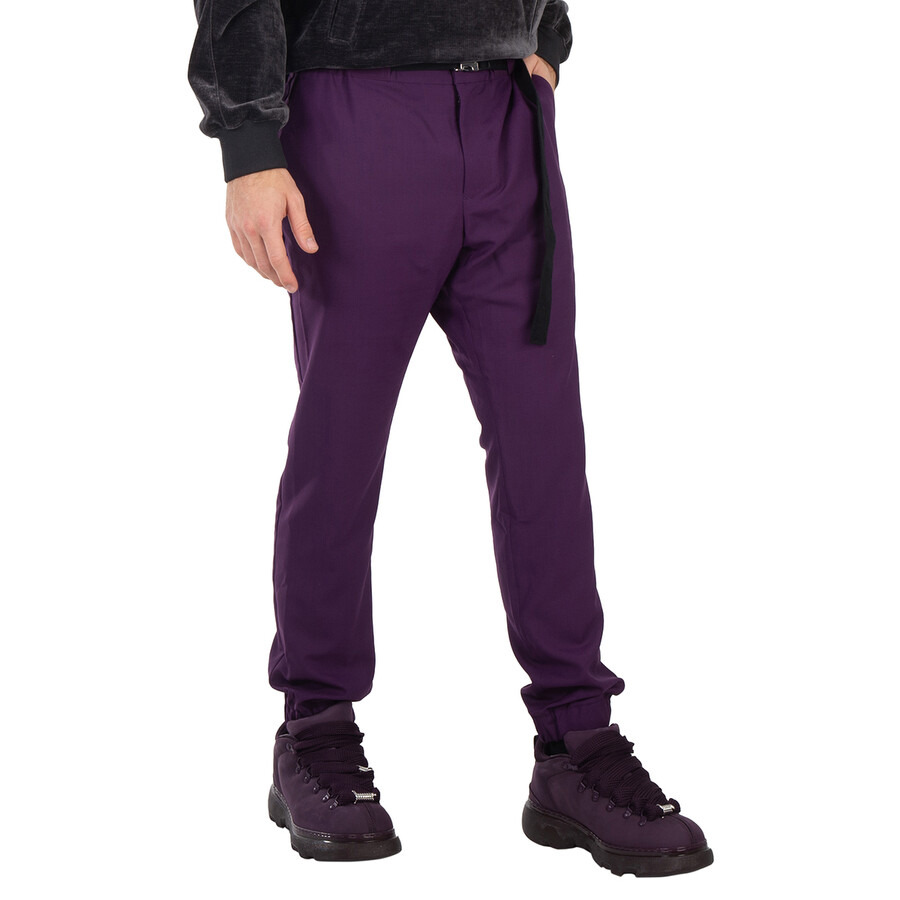 Sacai Men's Purple Suiting Pants With Belt - 5