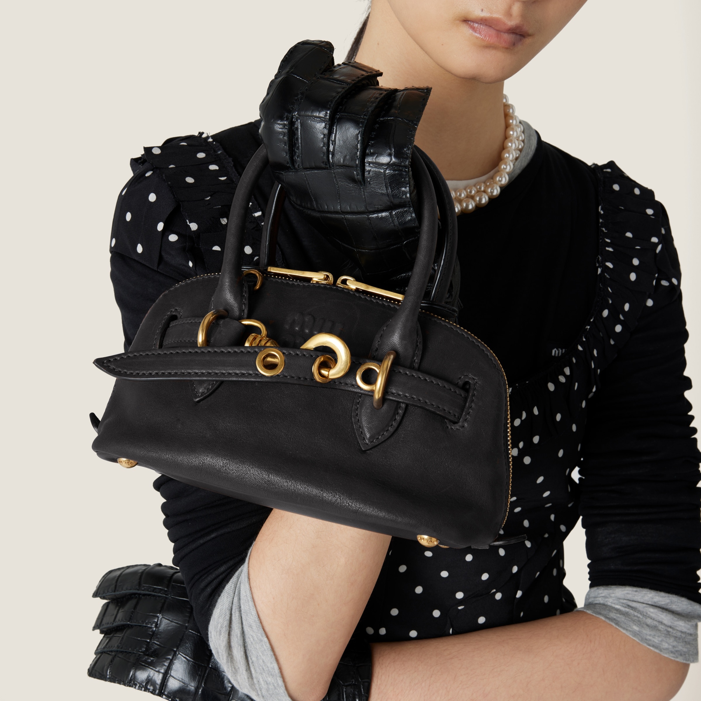 Aventure mini nappa leather bag - 5