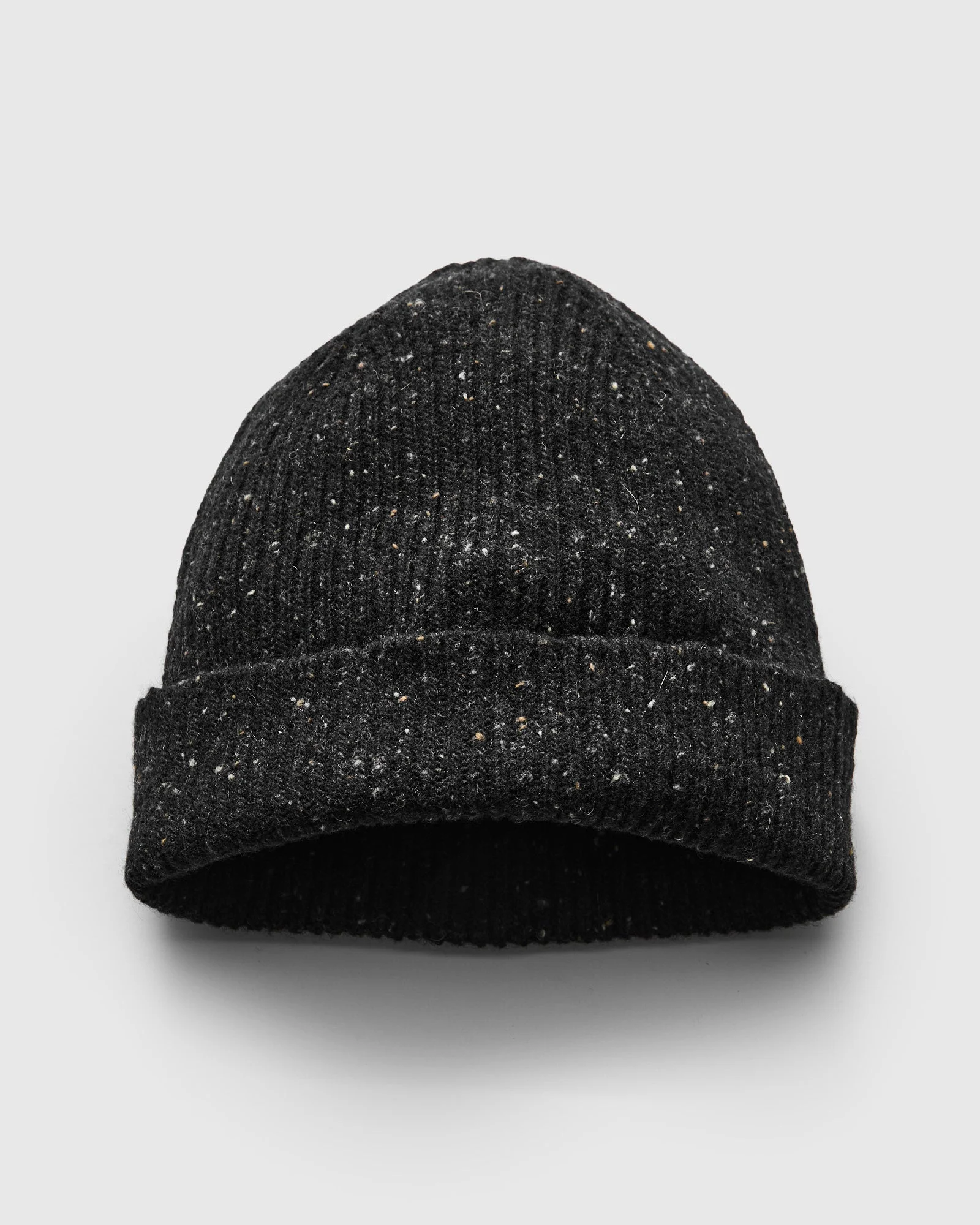 "Out of the Blue" Wool Beanie in Blackout - 1