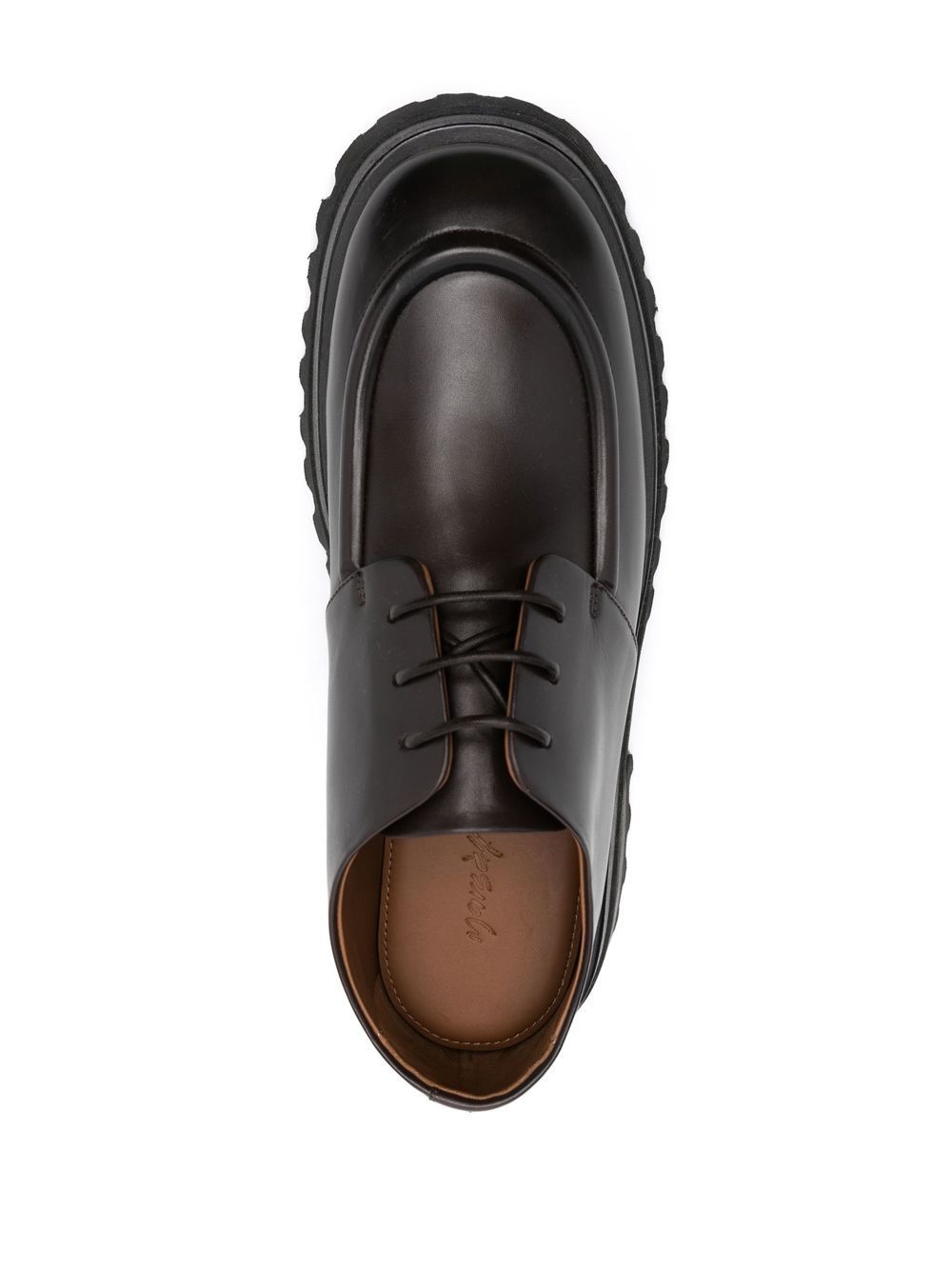 ridged-sole lace-up brogues - 4