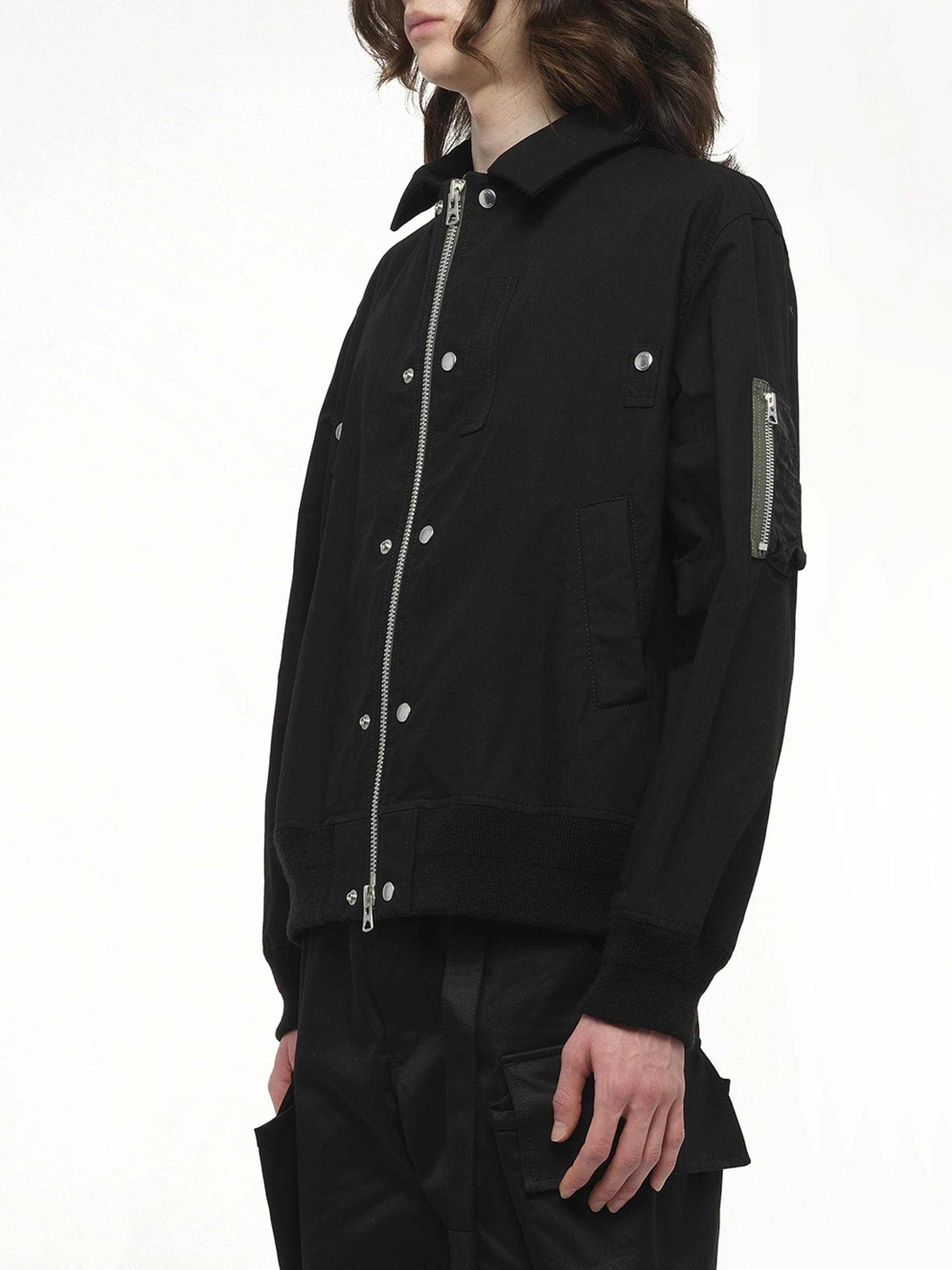 Rip Stop Blouson in Black - 5