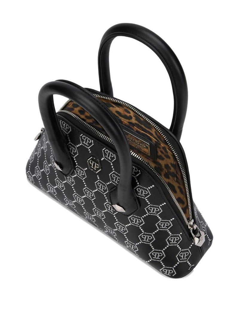 small Majestic monogram rhinestone handle bag 3