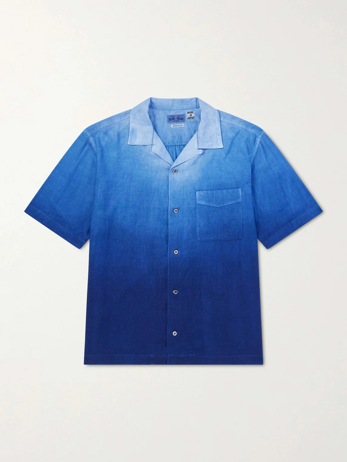 Camp-Collar Dégradé Woven Shirt - 1