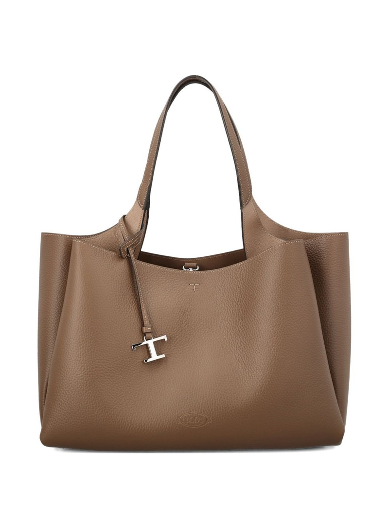 medium leather tote bag 1