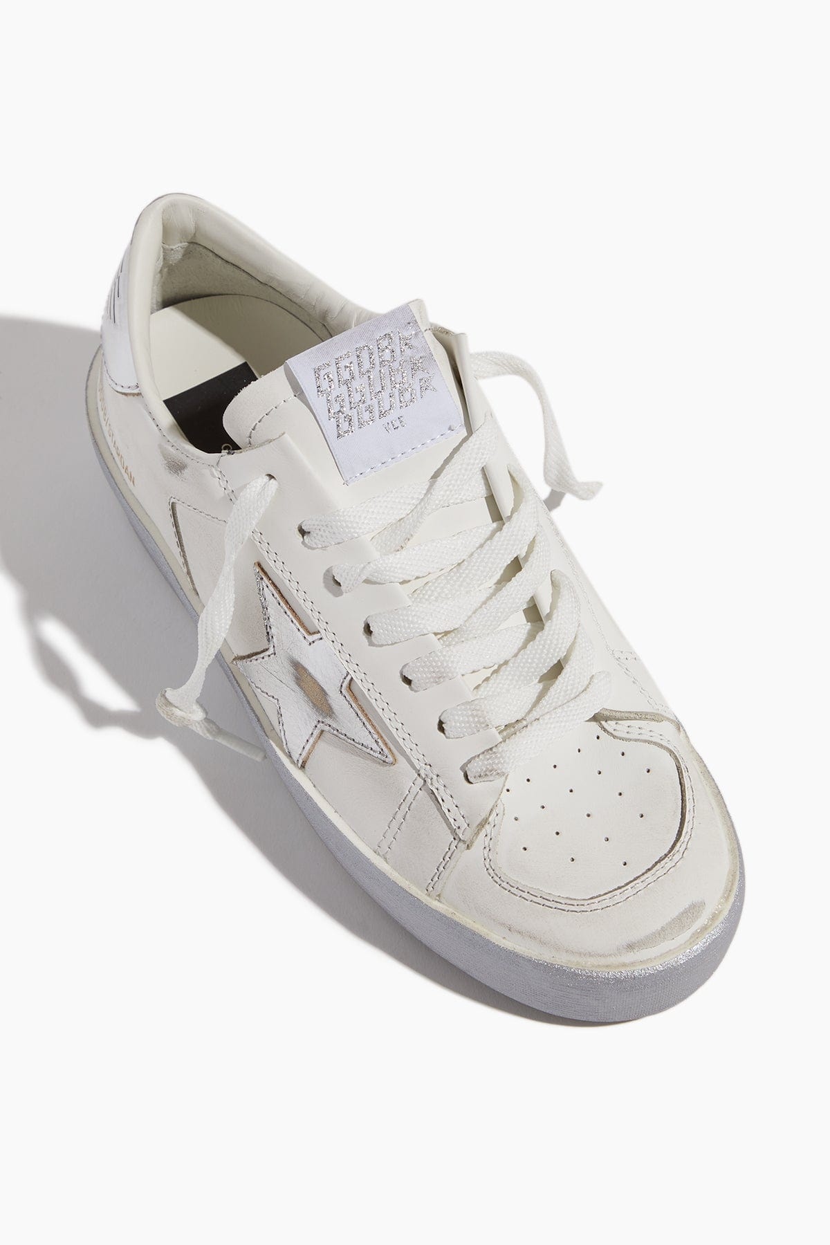 Stardan Sneaker in White/Silver - 4