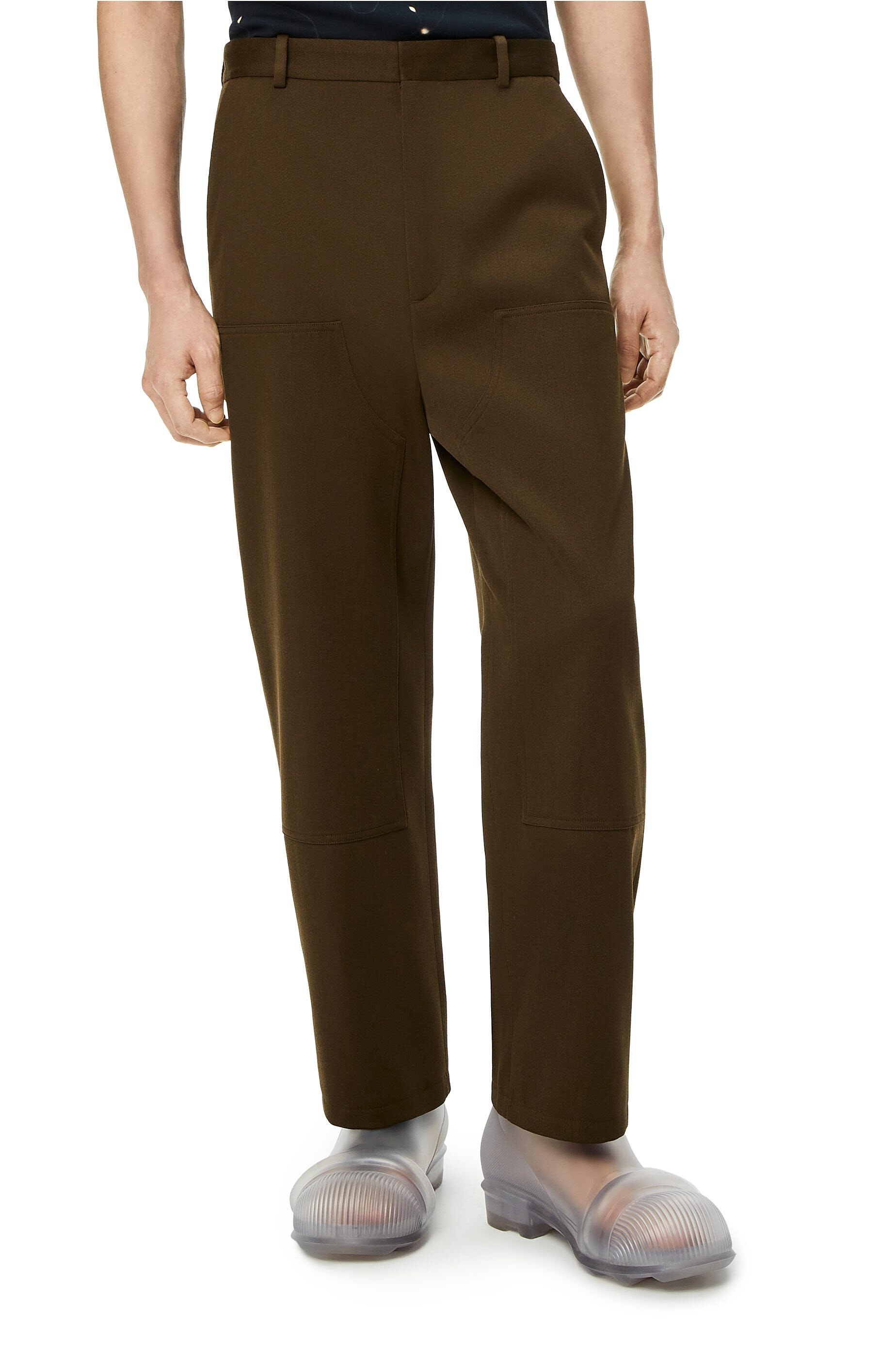 Workwear trousers in wool - 3