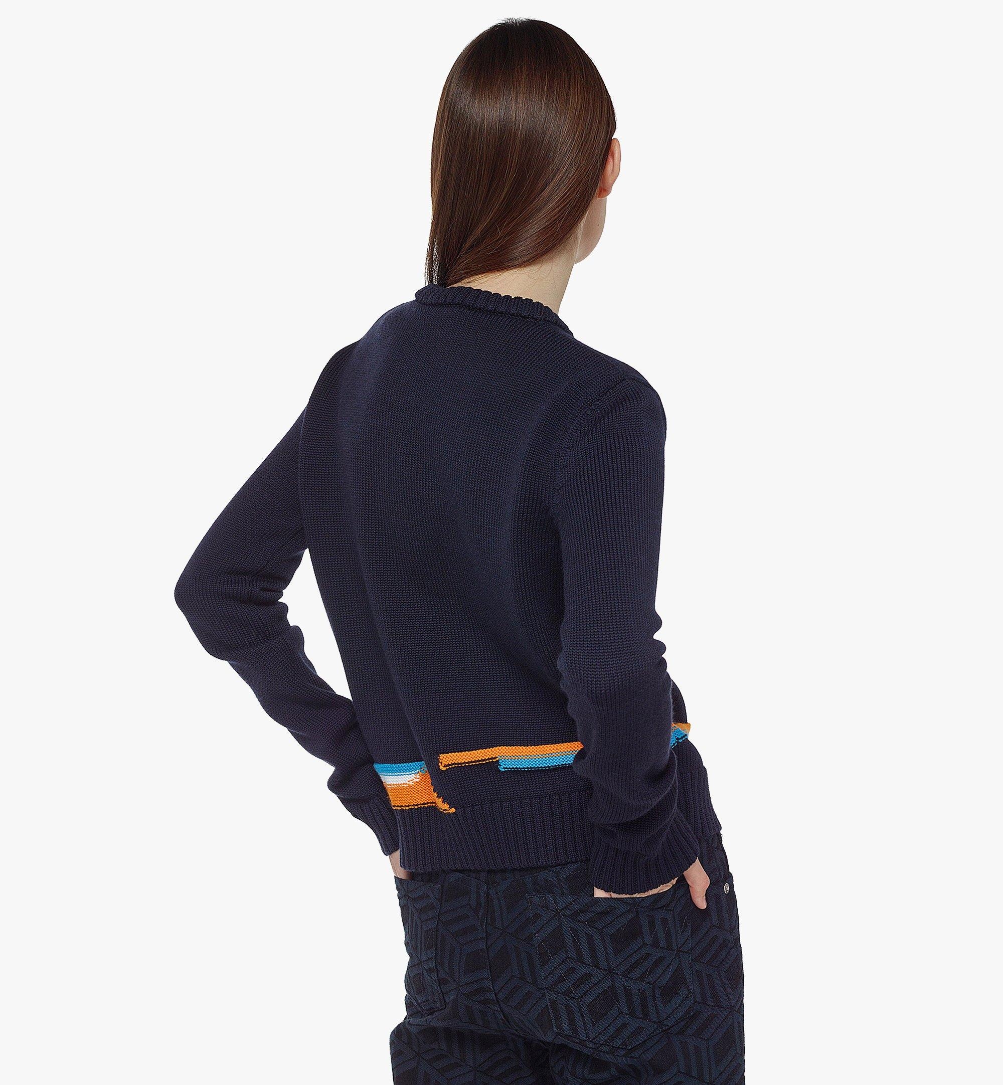 Women’s Intarsia M Pup Sweater in Wool - 4