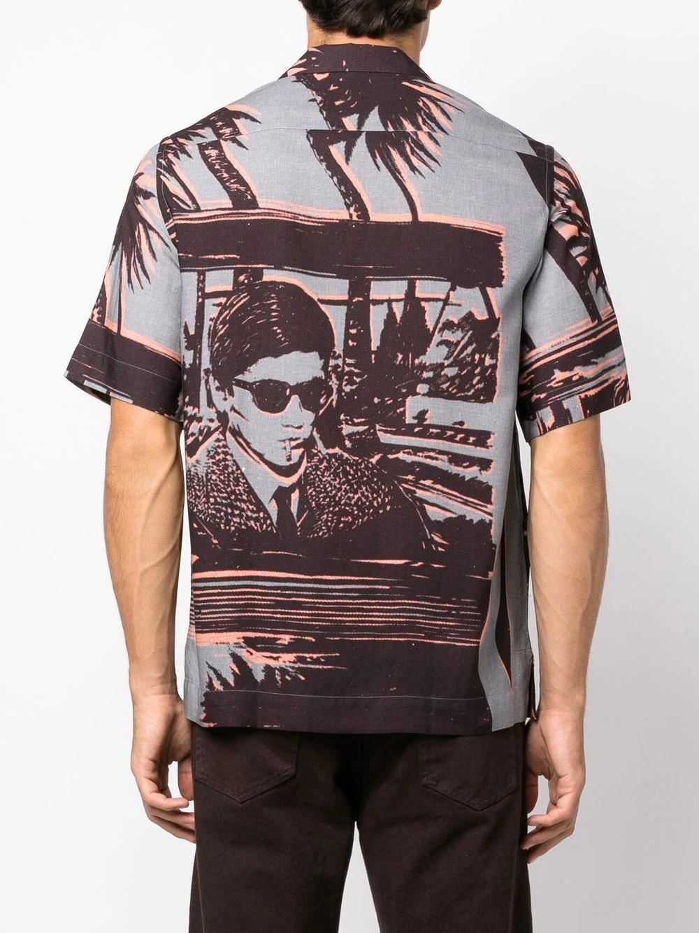 graphic-print short-sleeve shirt - 4