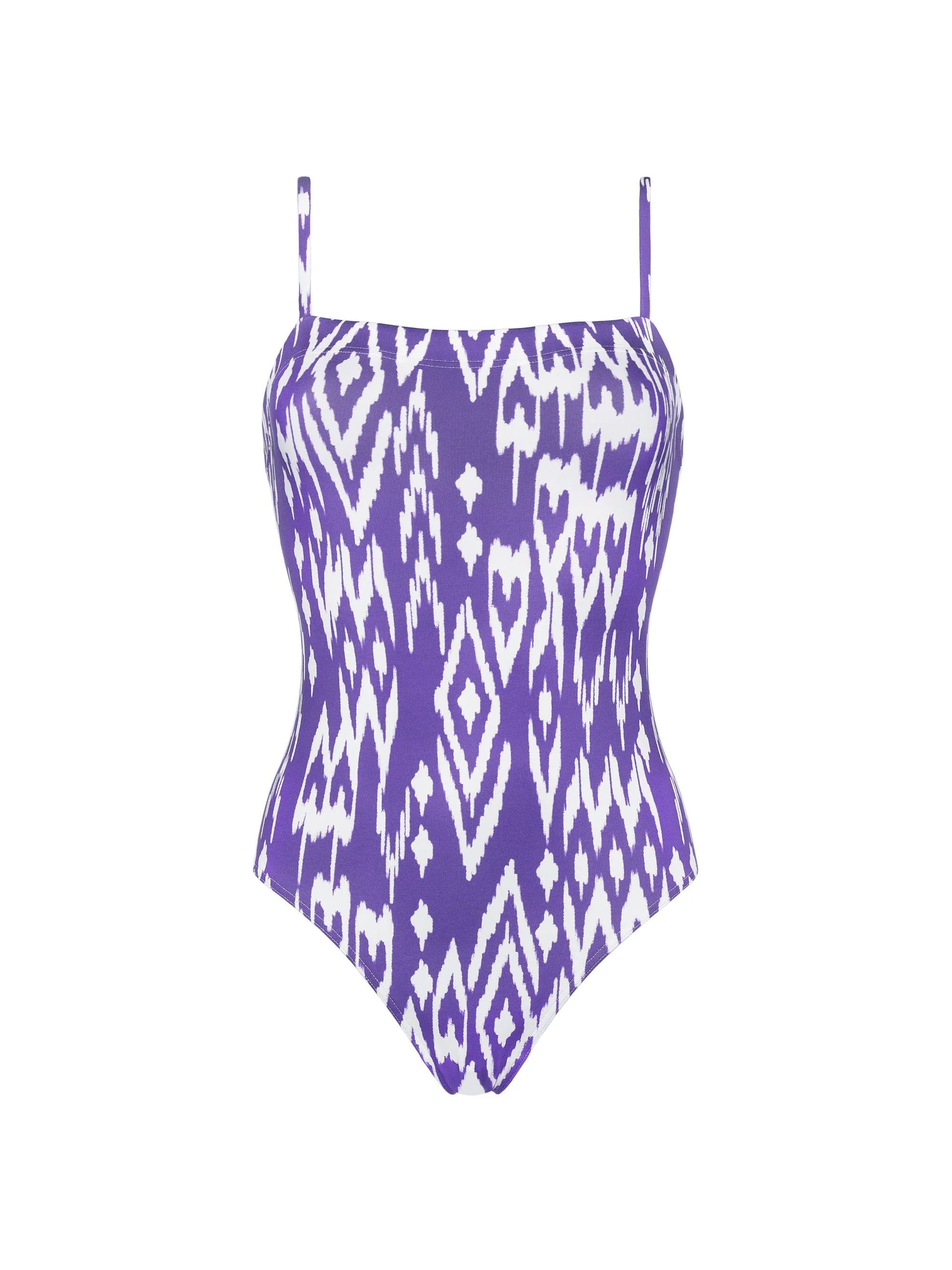 Women's Cloud Ikat One-Piece Swimsuit - Imprime Wind Flashy - 1