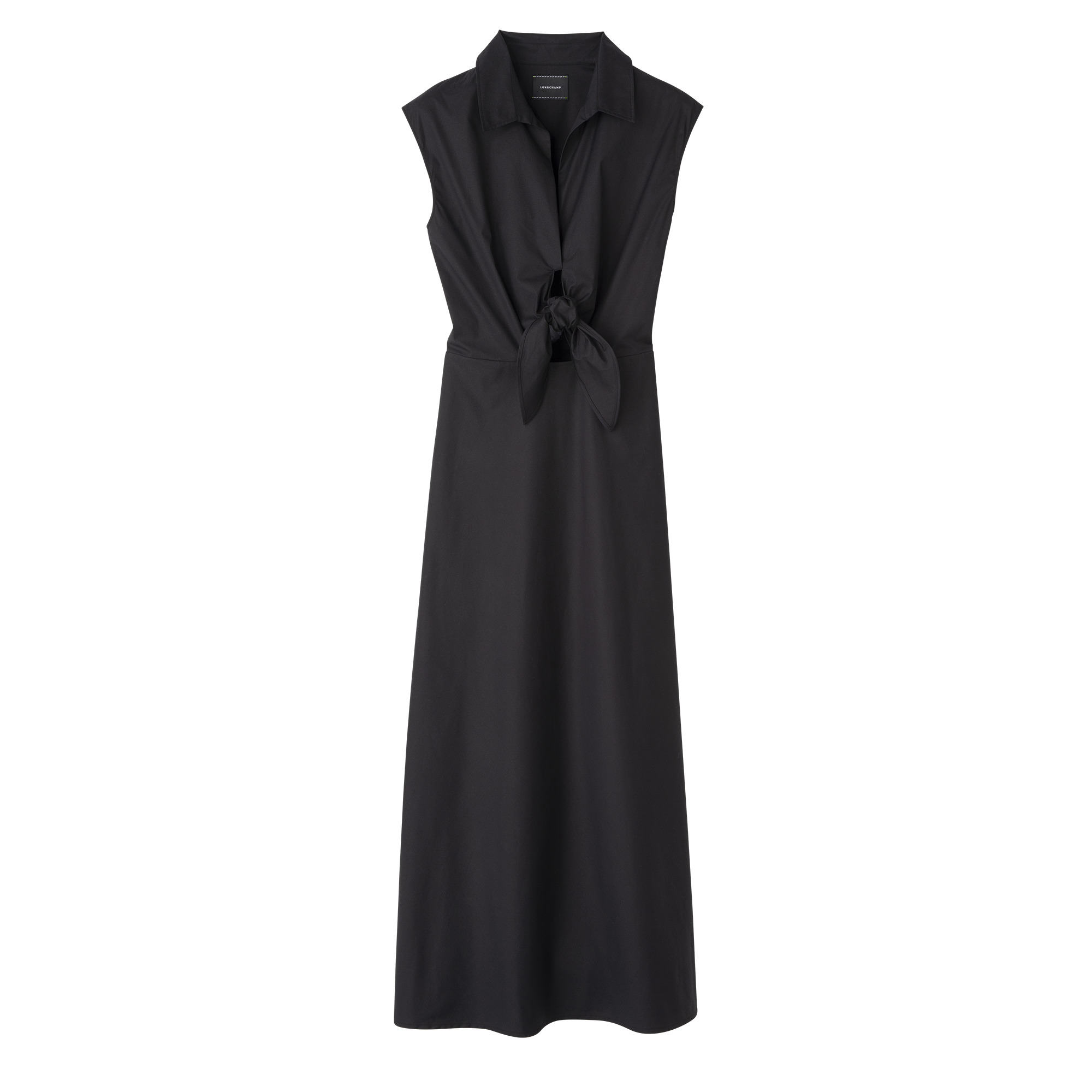 Long dress Black - Popelin - 1